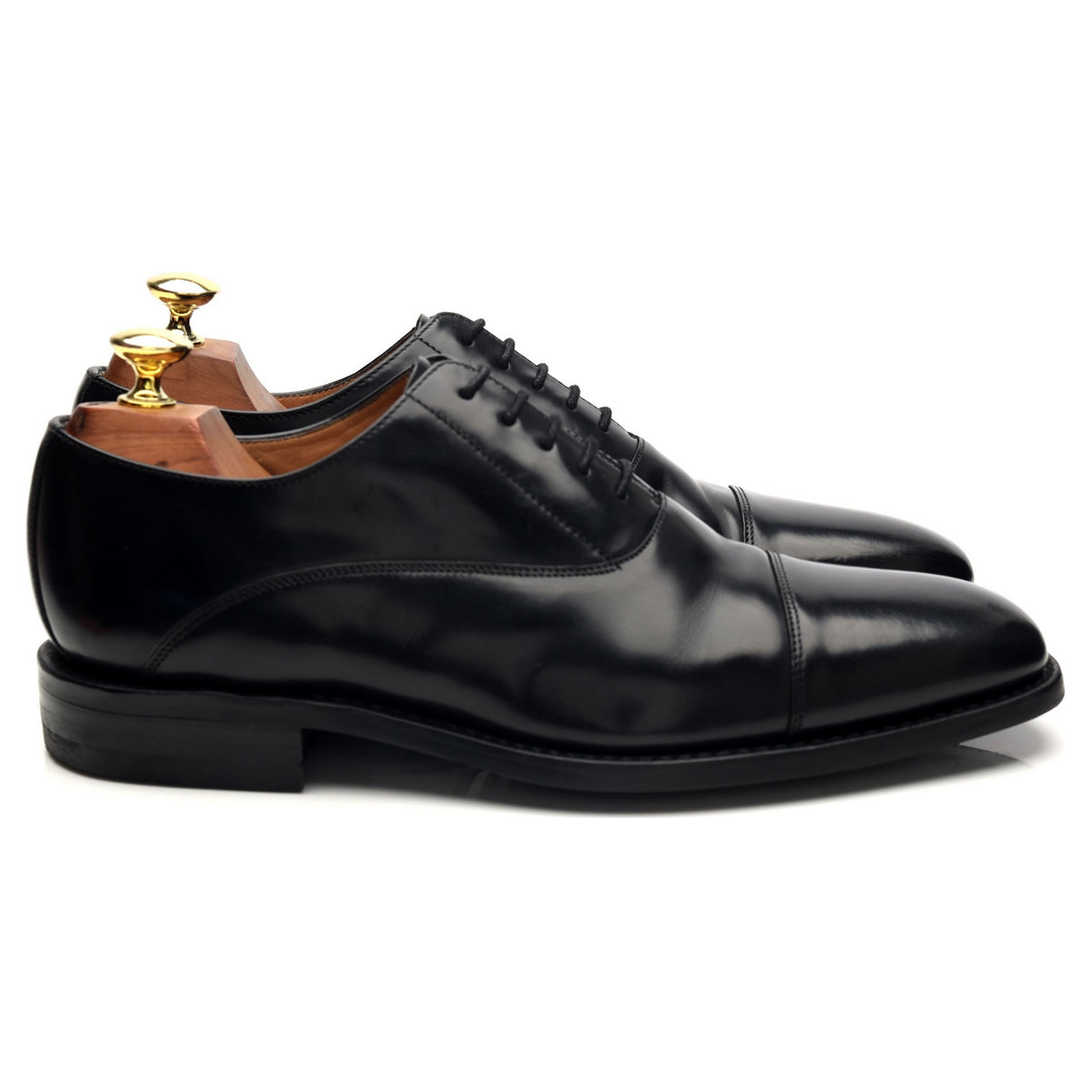 Herring &#39;Maida Vale&#39; Black Leather Oxford UK 7 F