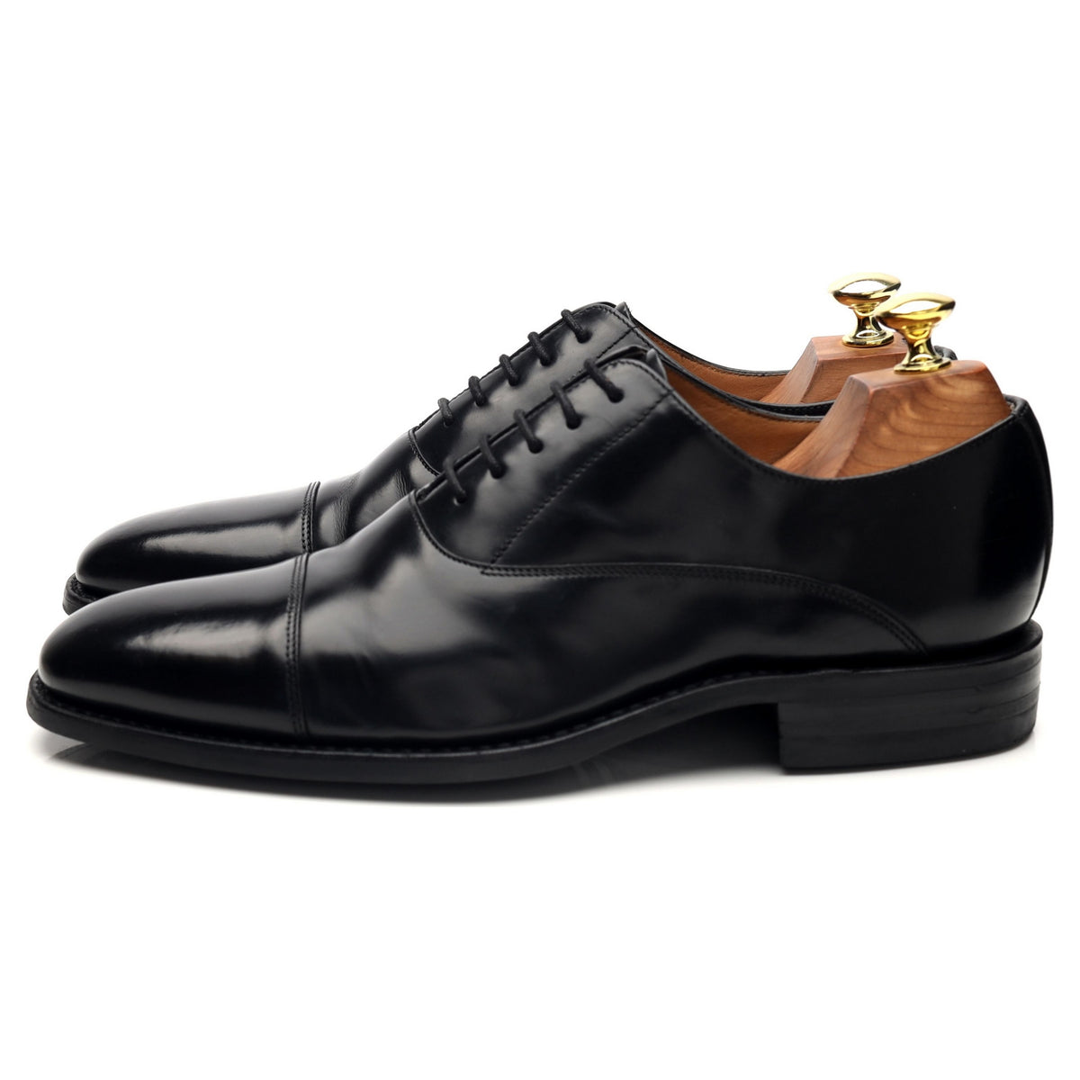 Herring &#39;Maida Vale&#39; Black Leather Oxford UK 7 F