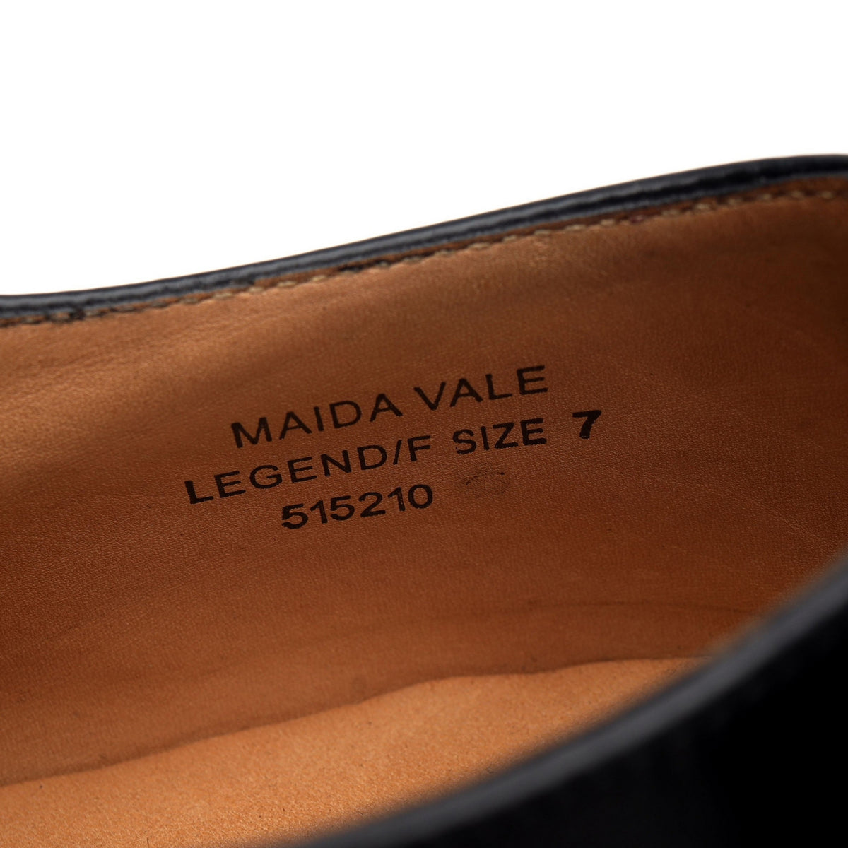 Herring &#39;Maida Vale&#39; Black Leather Oxford UK 7 F