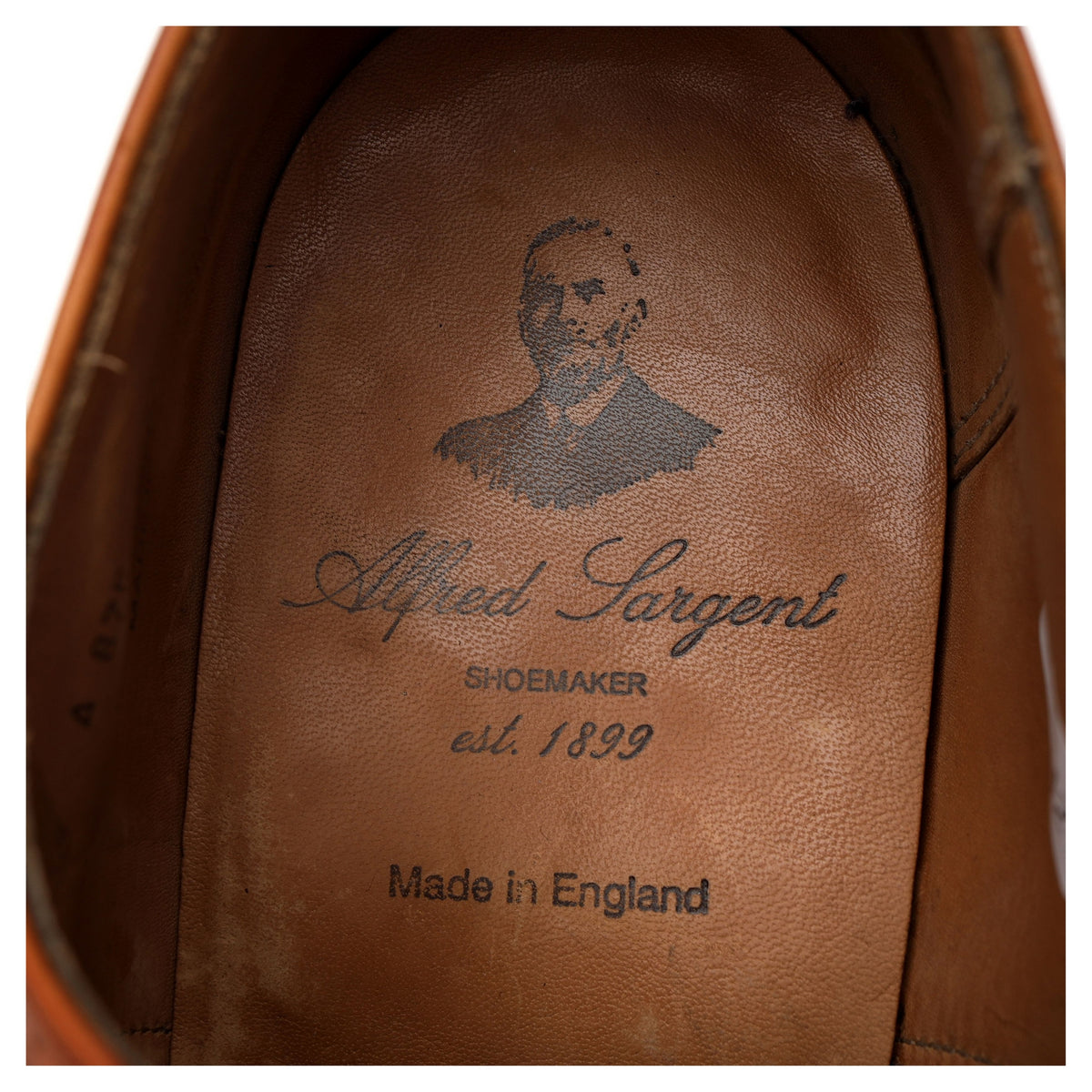 &#39;Dartmouth&#39; Tan Brown Leather Oxford Brogues UK 8.5 F