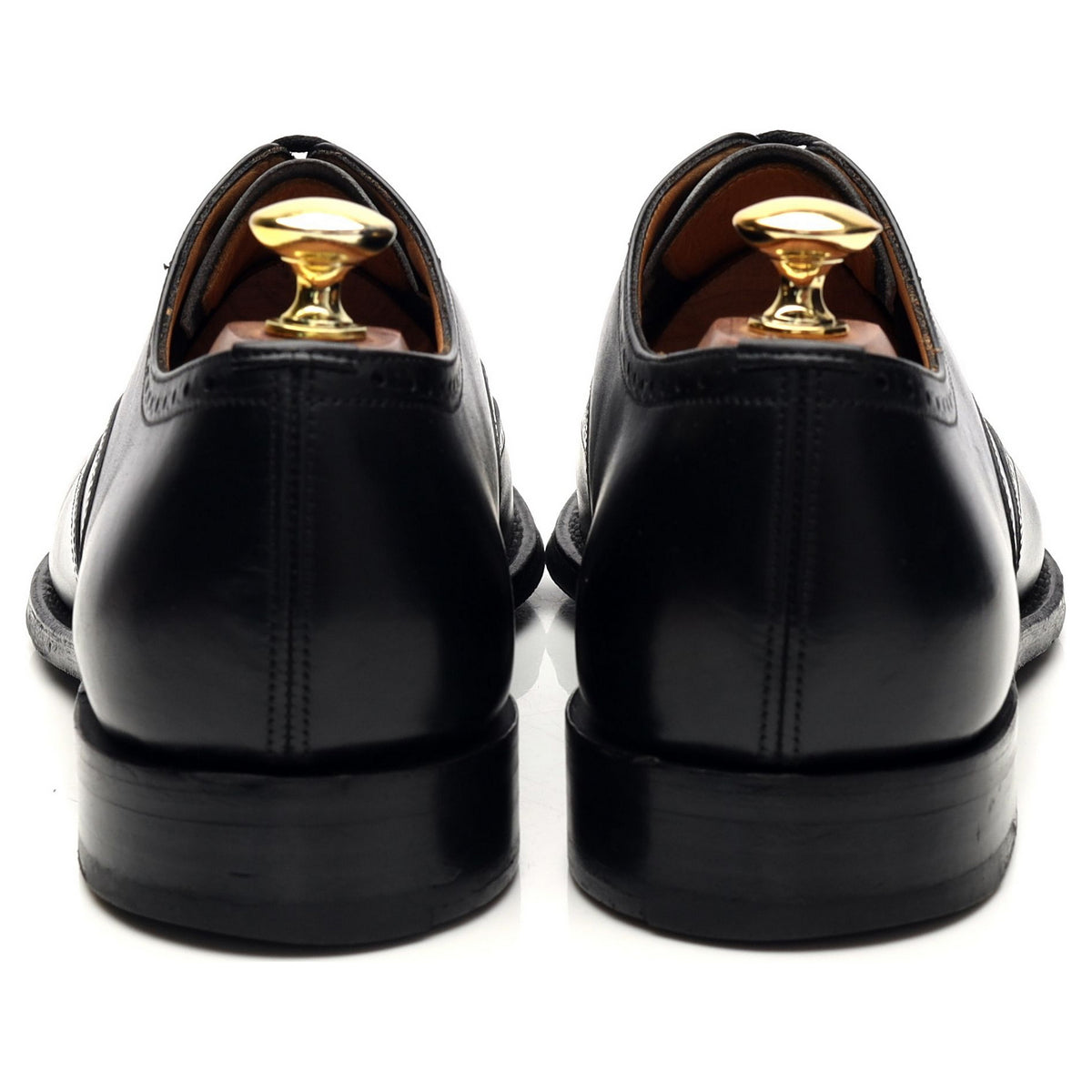 &#39;Hailwood&#39; Black Leather Oxford Brogues UK 7.5 F