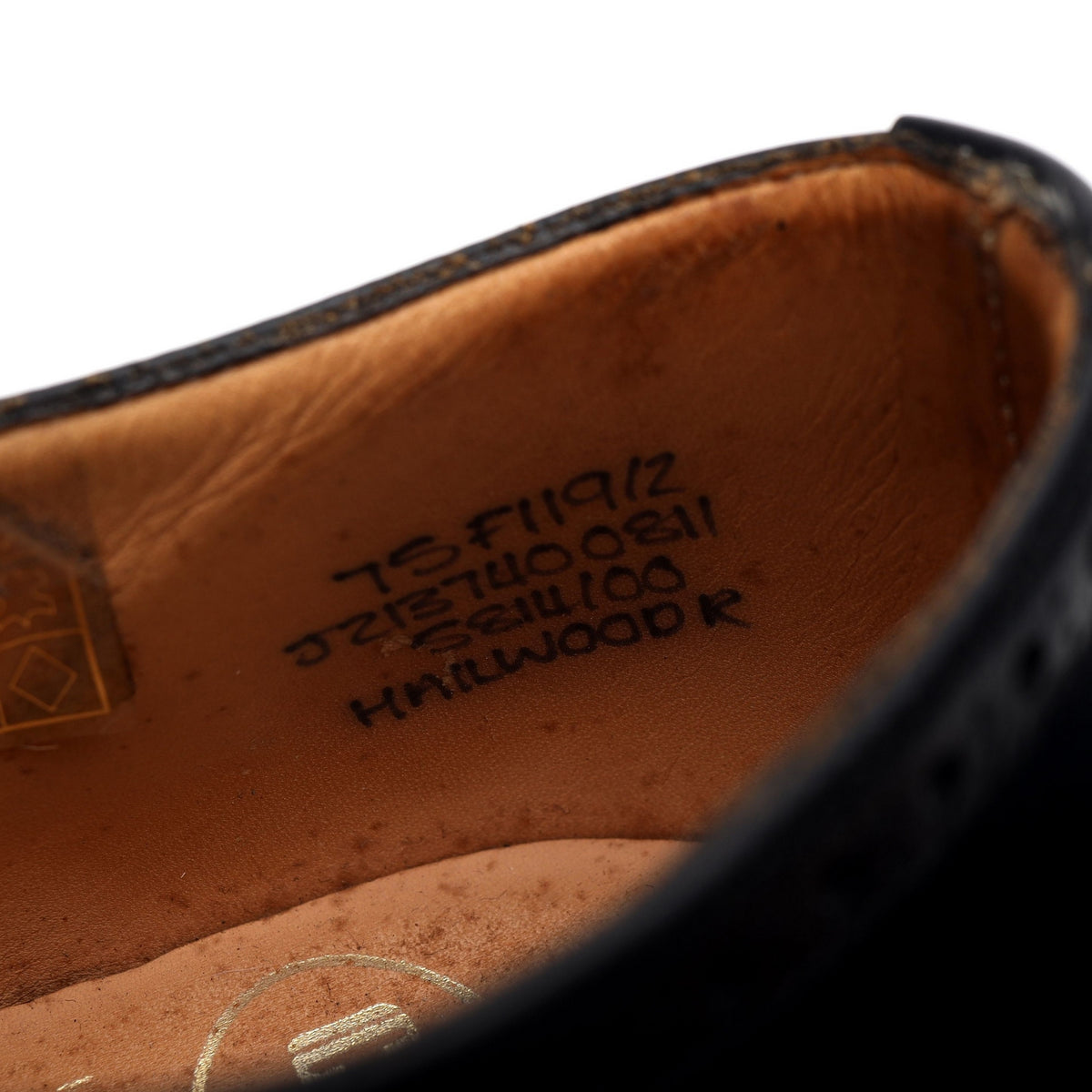 &#39;Hailwood&#39; Black Leather Oxford Brogues UK 7.5 F