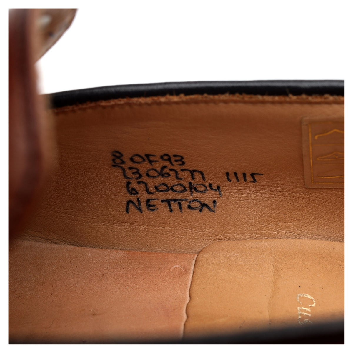 &#39;Netton&#39; Tan Brown Leather Loafers UK 8 F