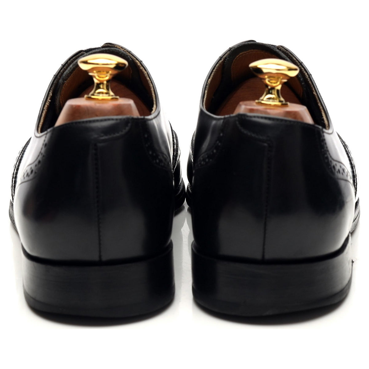 &#39;Albert&#39; Black Leather Oxford Brogues UK 9 G