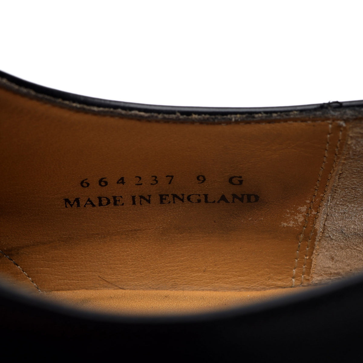 &#39;Albert&#39; Black Leather Oxford Brogues UK 9 G