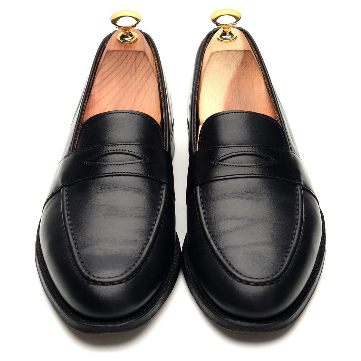 &#39;Gracechurch&#39; Black Leather Loafers UK 7 F