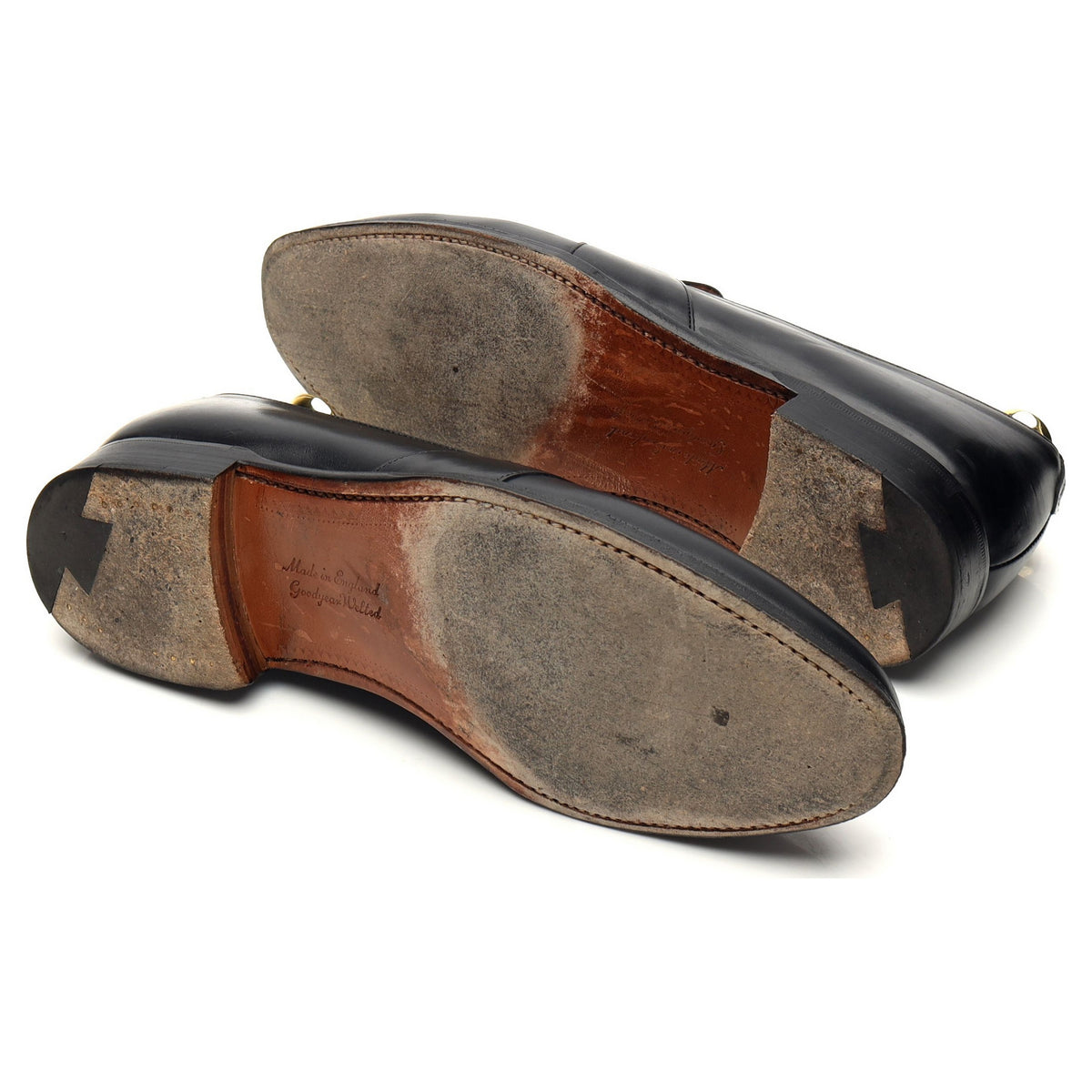 &#39;Gracechurch&#39; Black Leather Loafers UK 7 F