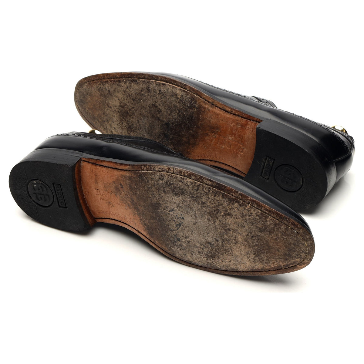 &#39;Woodbridge&#39; Black Leather Derby Brogues UK 9 G