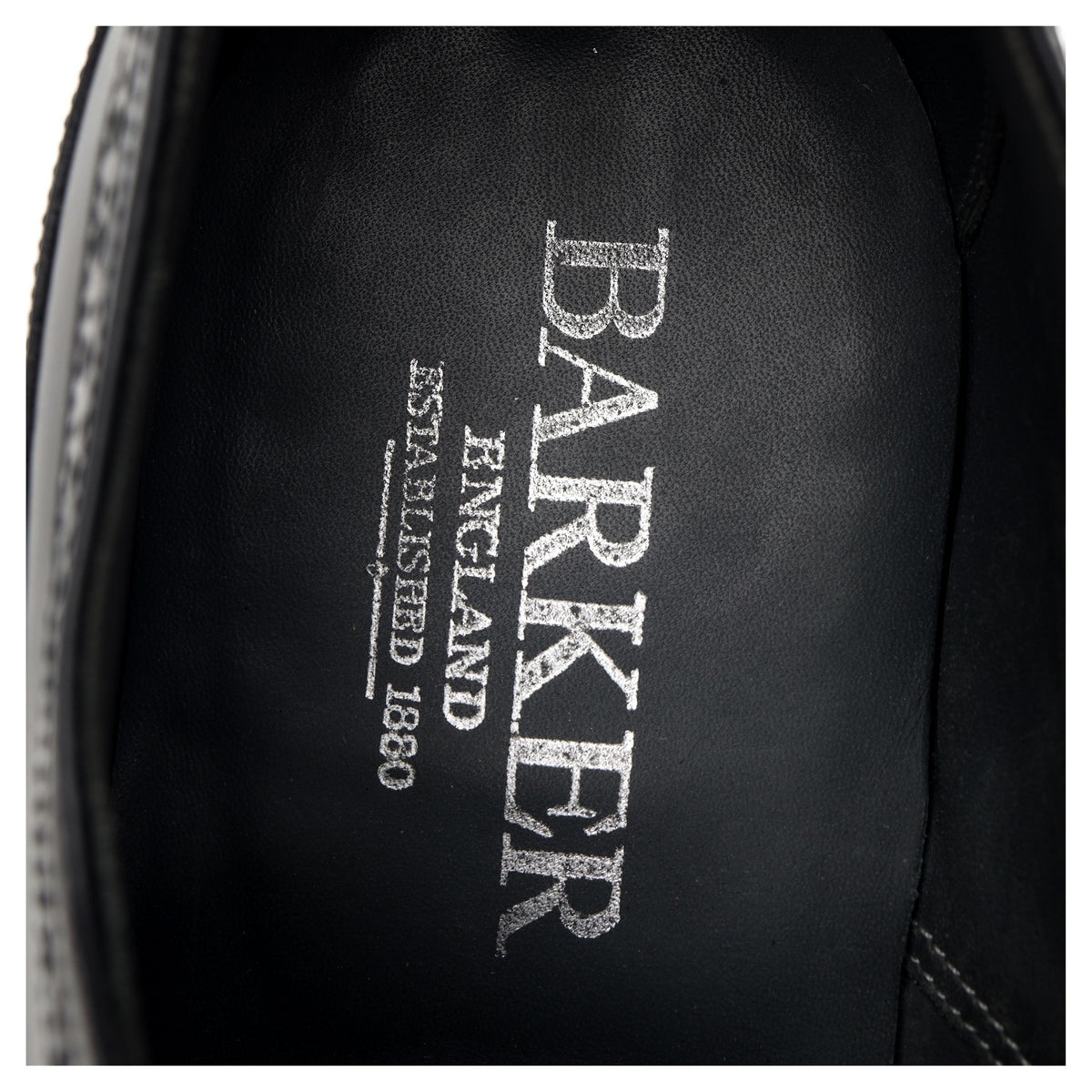 &#39;Woodbridge&#39; Black Leather Derby Brogues UK 9 G