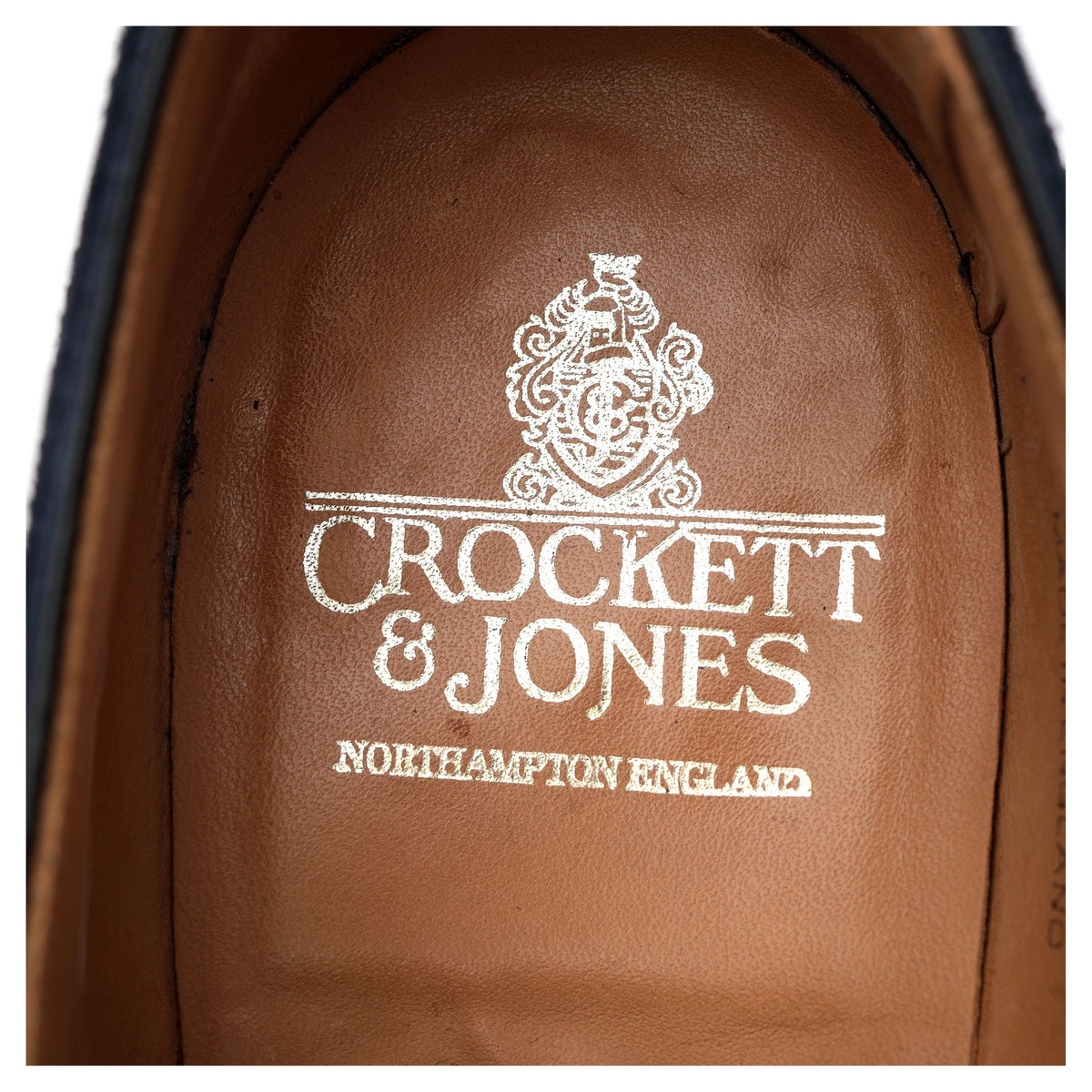 &#39;Westfield&#39; Navy Blue Suede Oxford Brogue UK 8 E
