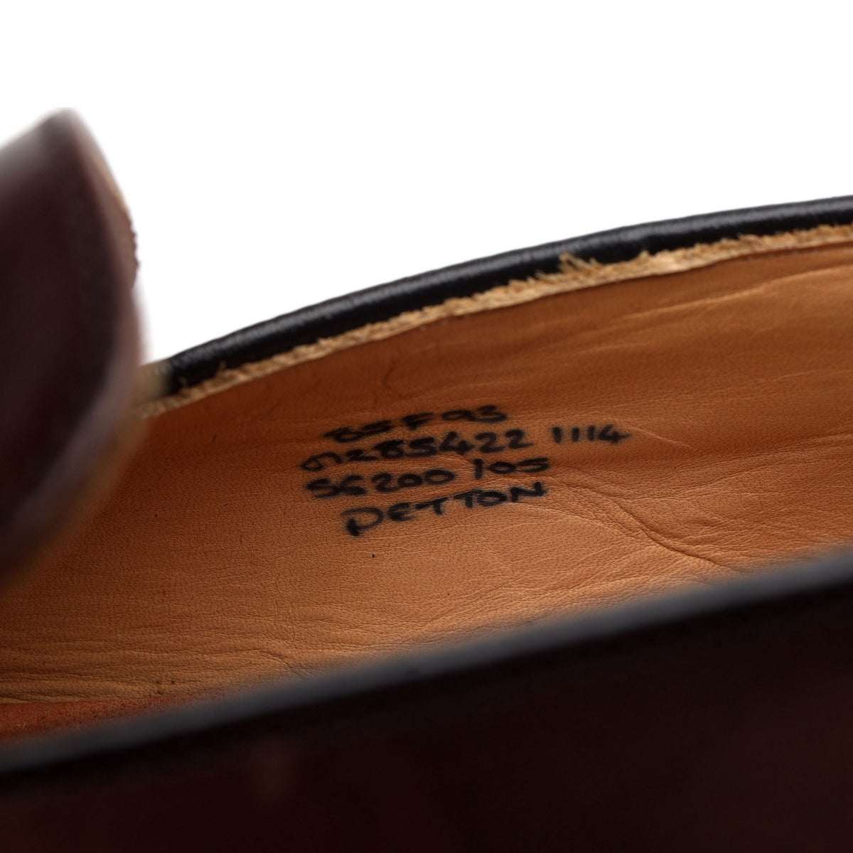 &#39;Netton&#39; Dark Brown Leather Loafers UK 8.5 F