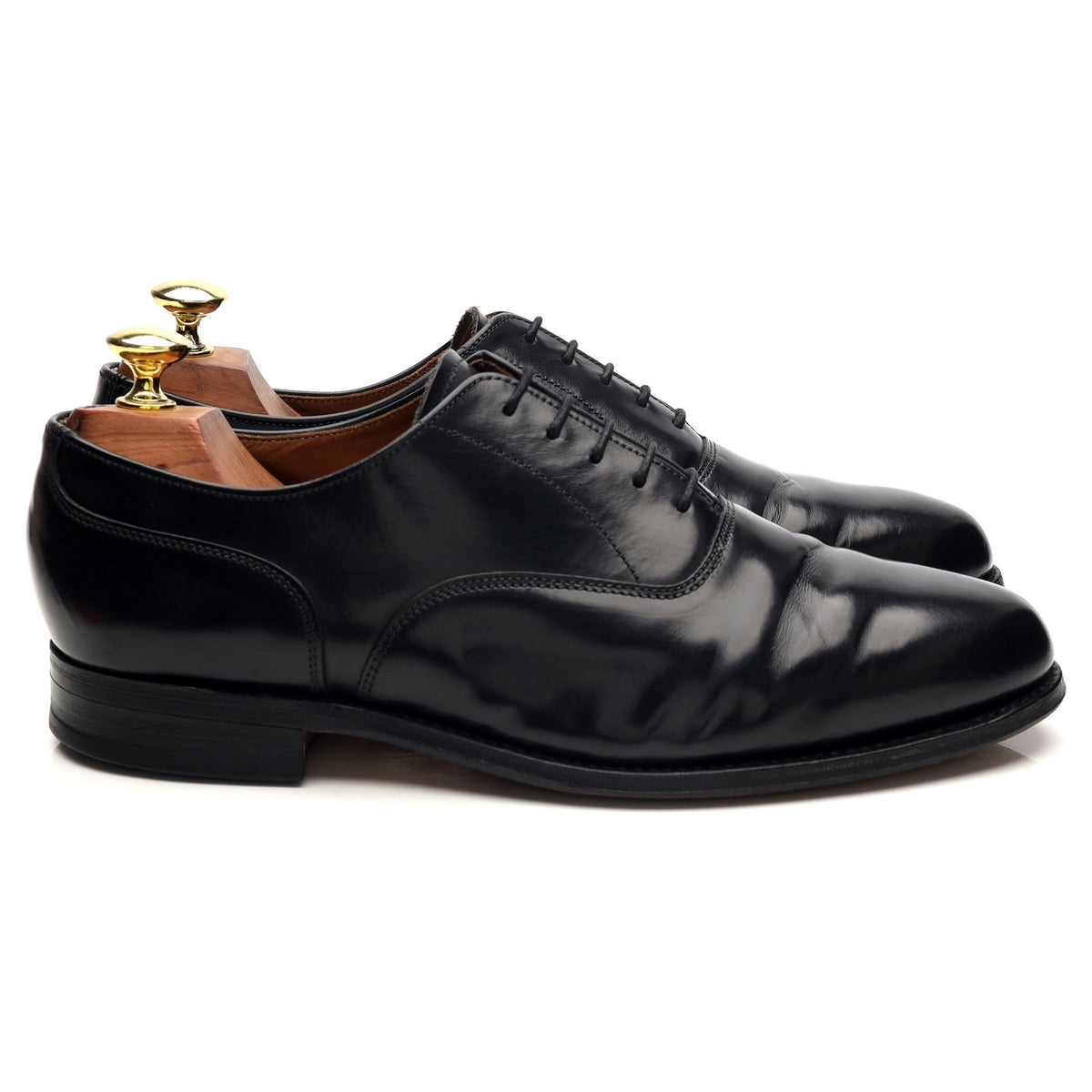&#39;Ouse&#39; Black Leather Oxford UK 8 FX