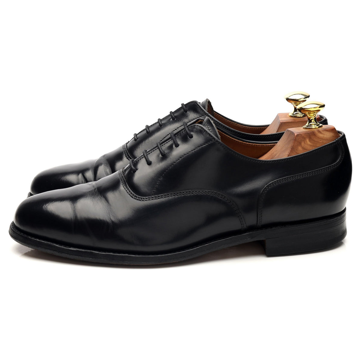 &#39;Ouse&#39; Black Leather Oxford UK 8 FX