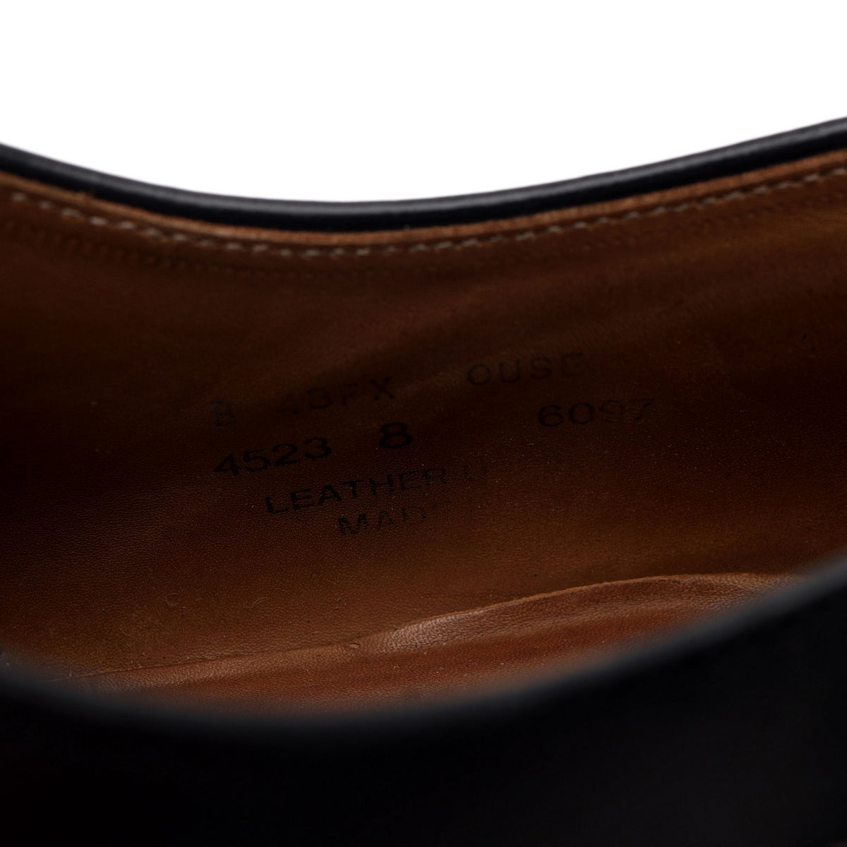 &#39;Ouse&#39; Black Leather Oxford UK 8 FX