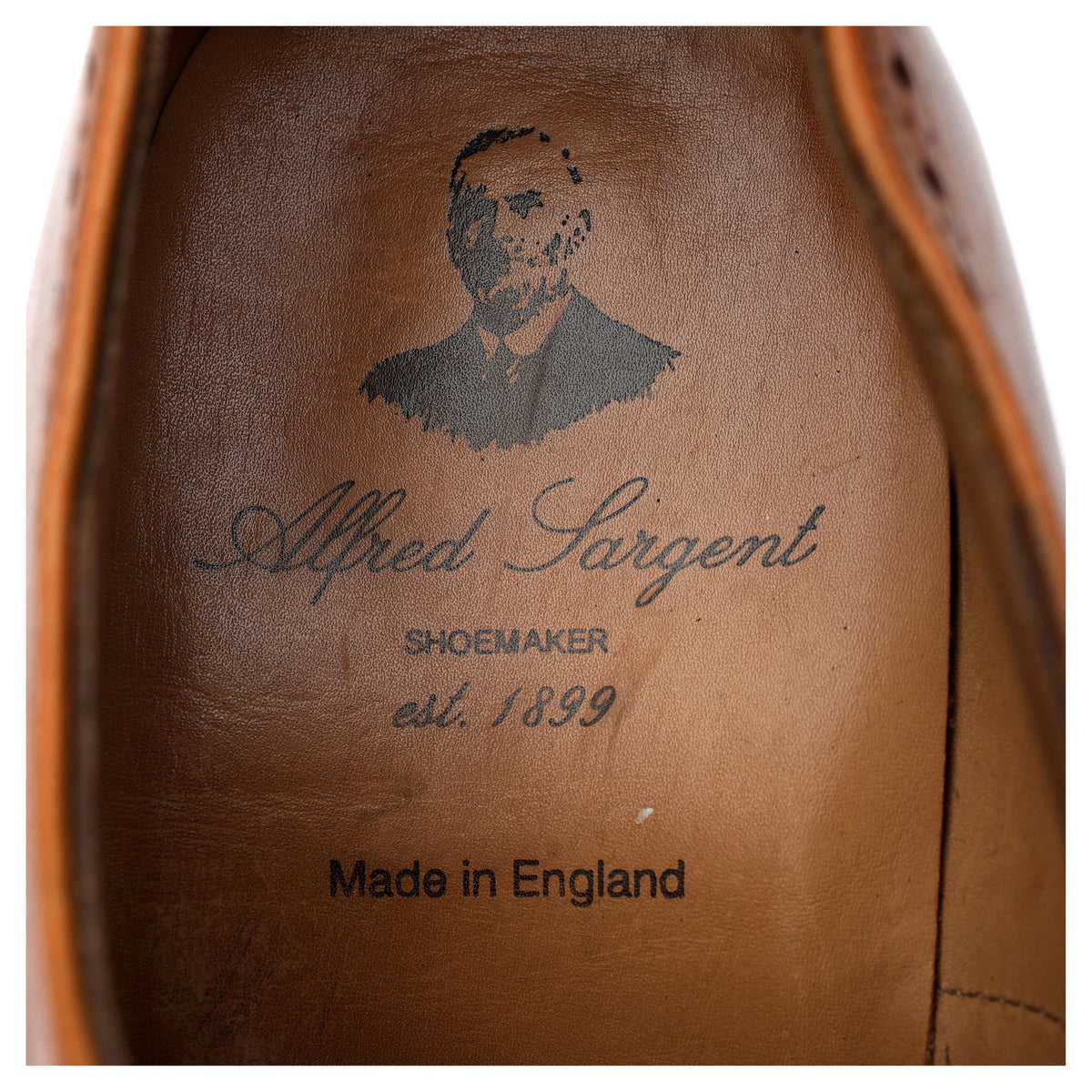 &#39;Blenheim&#39; Tan Brown Leather Oxford Brogues UK 7 F