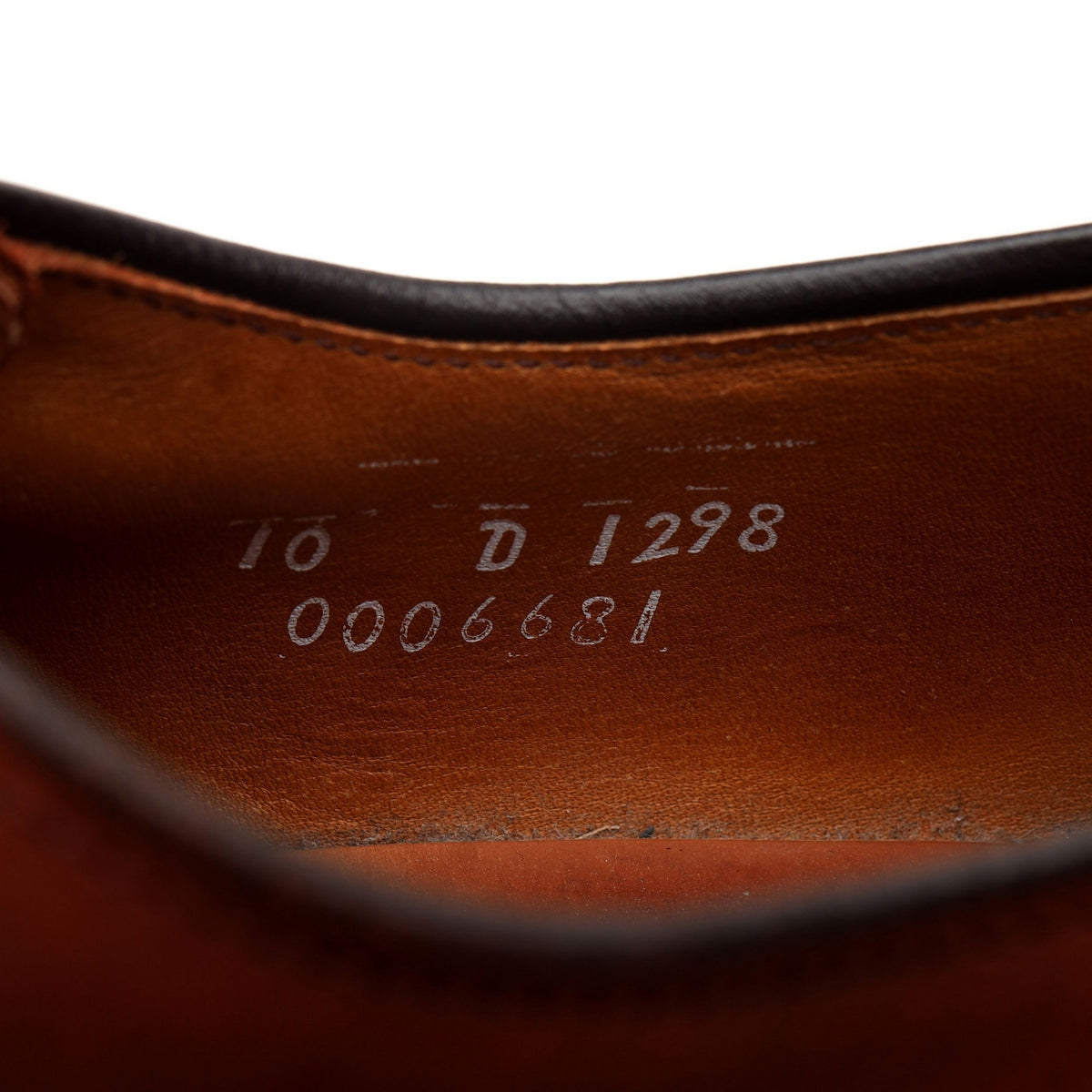 &#39;Delray&#39; Tan Brown Leather Derby Split Toe UK 9 US 10 D