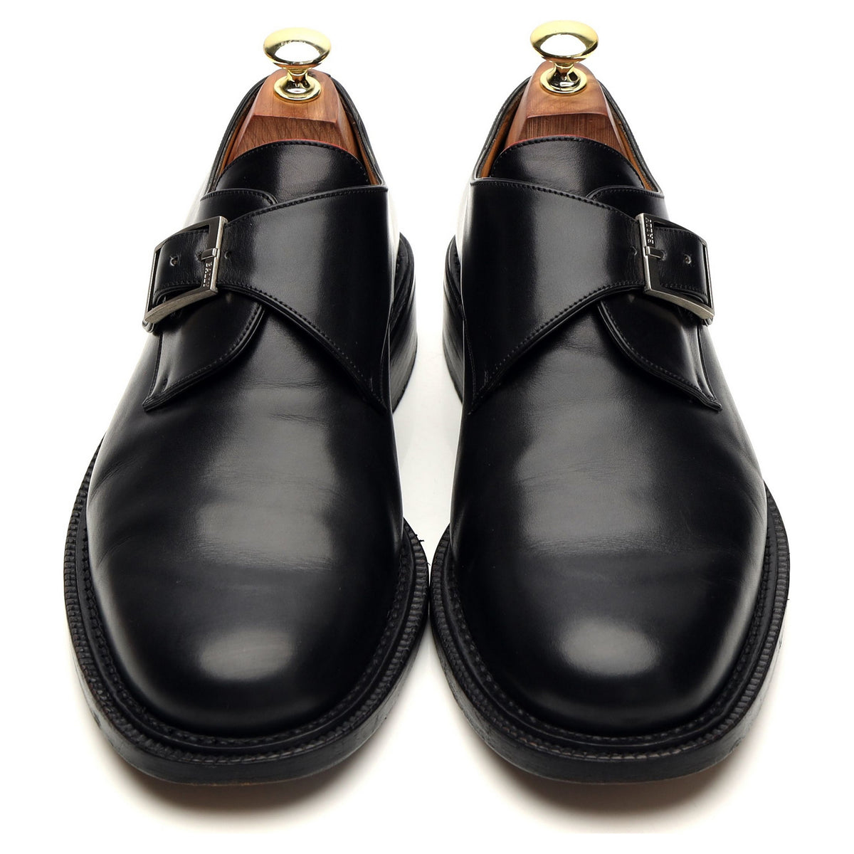 Scribe Black Leather Monk Strap UK 8 F