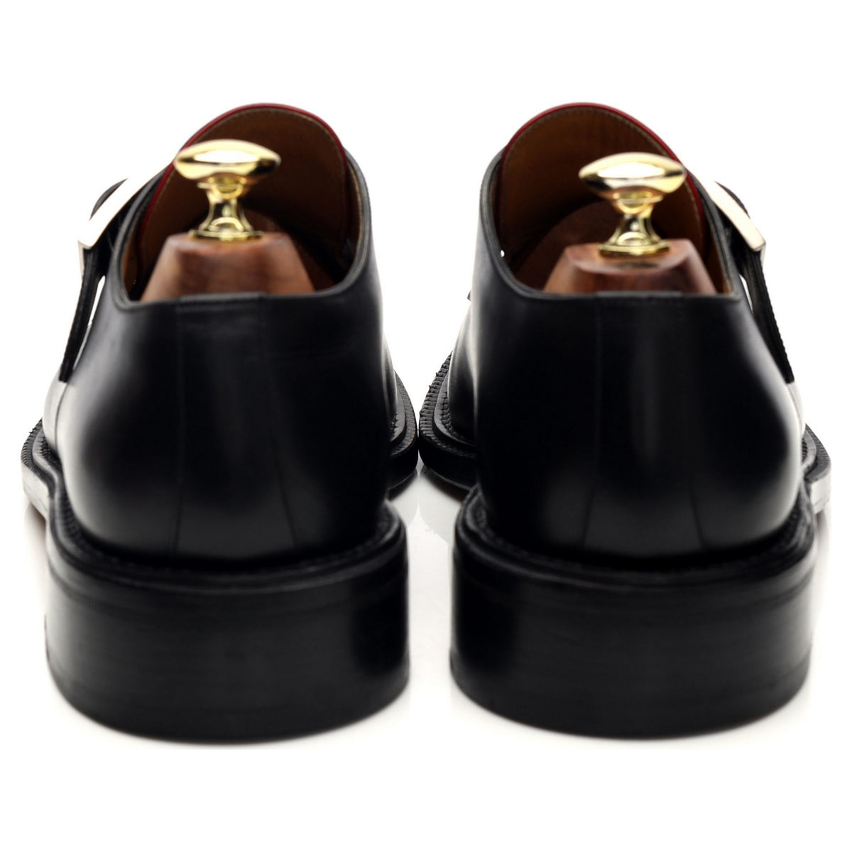 Scribe Black Leather Monk Strap UK 8 F