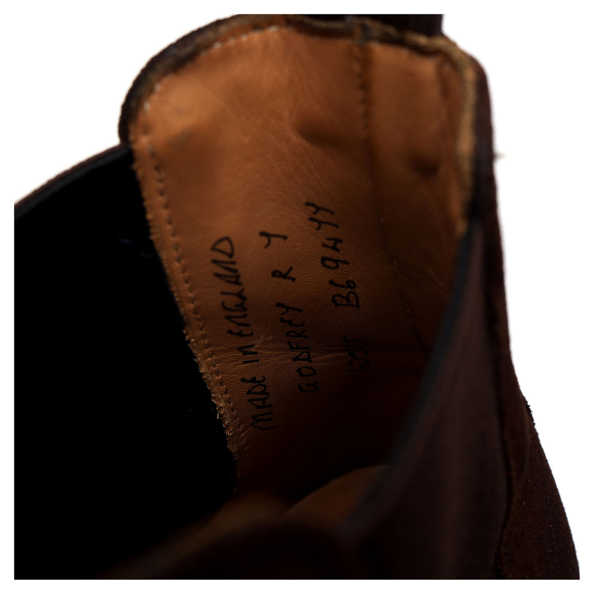 &#39;Godfrey&#39; Brown Suede Chelsea Boots UK 7 F