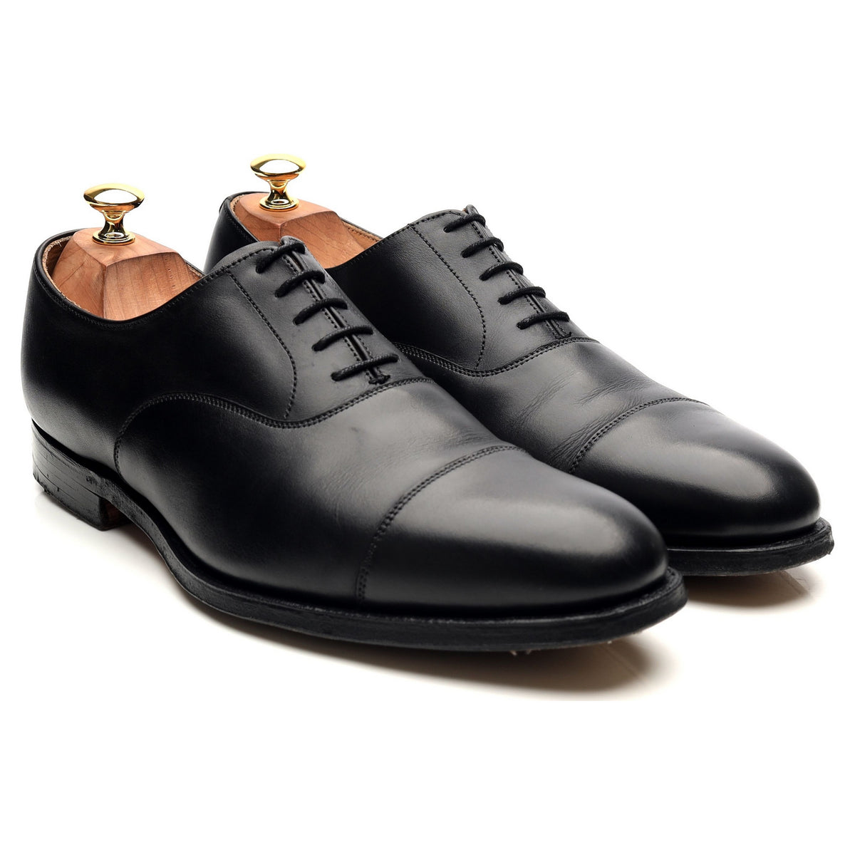 &#39;Dorset 2&#39; Black Leather Oxford UK 10 E