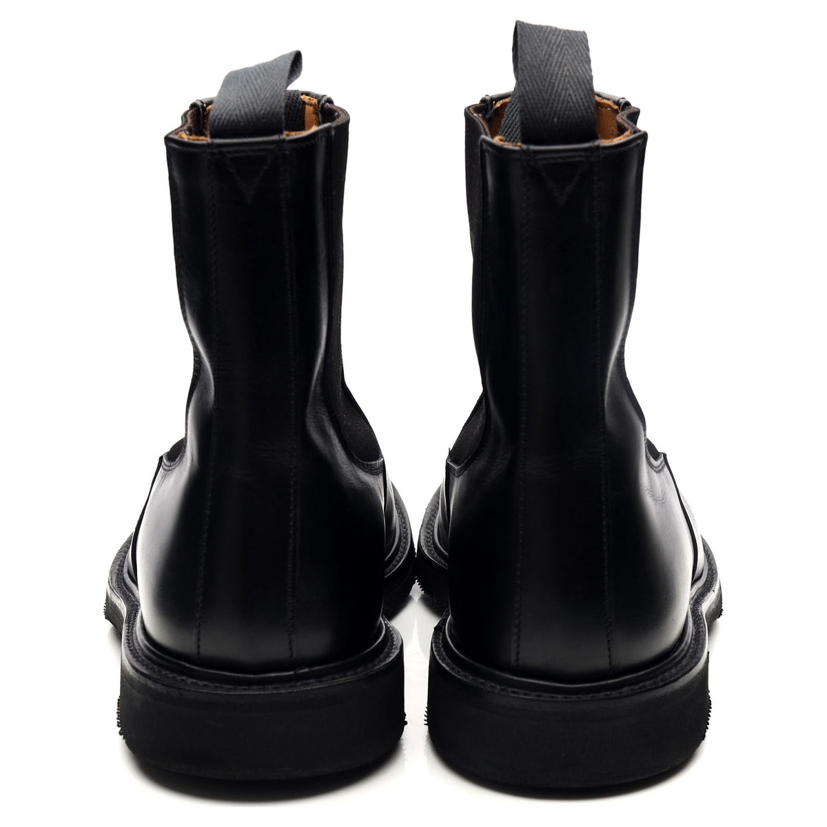 &#39;Stephen&#39; Black Leather Chelsea Boots UK 9