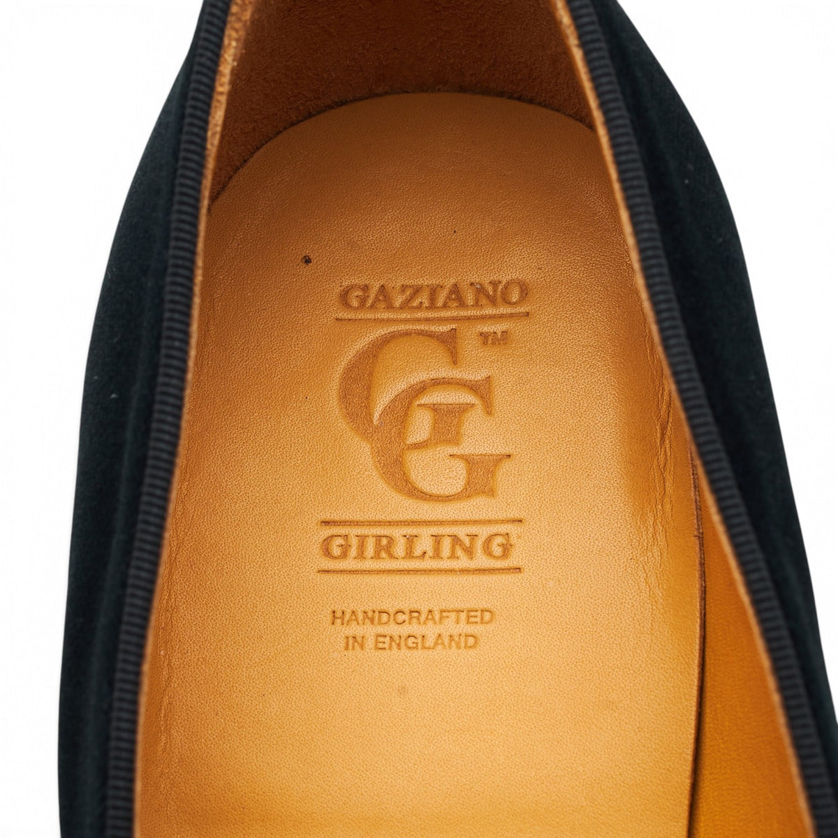 'Ronald' Black Velvet Slipper UK 9 E