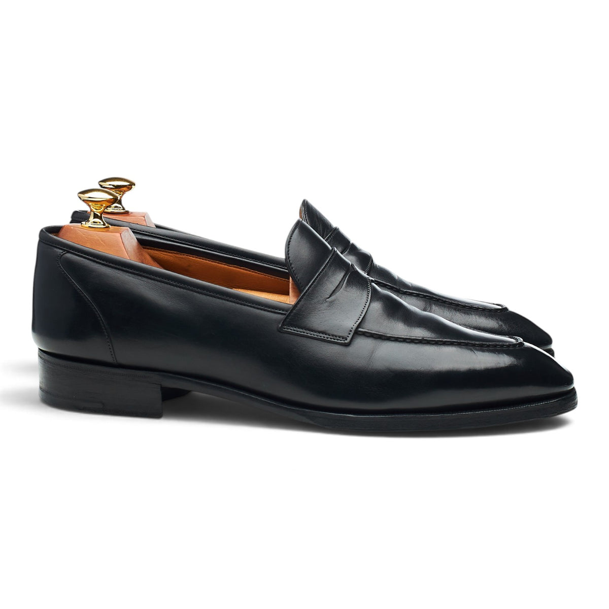 'Monaco' Black Leather Loafers UK 9 E