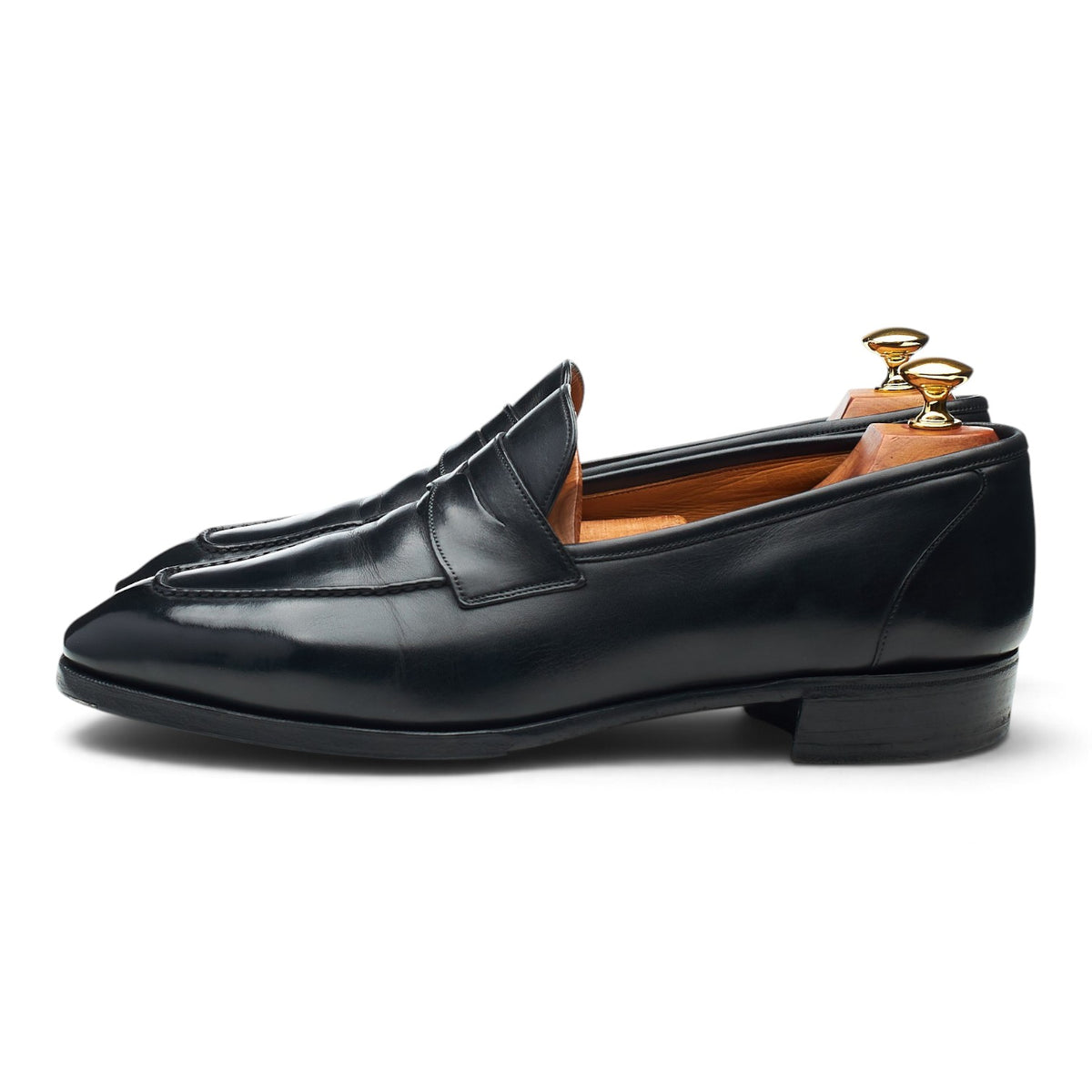 'Monaco' Black Leather Loafers UK 9 E