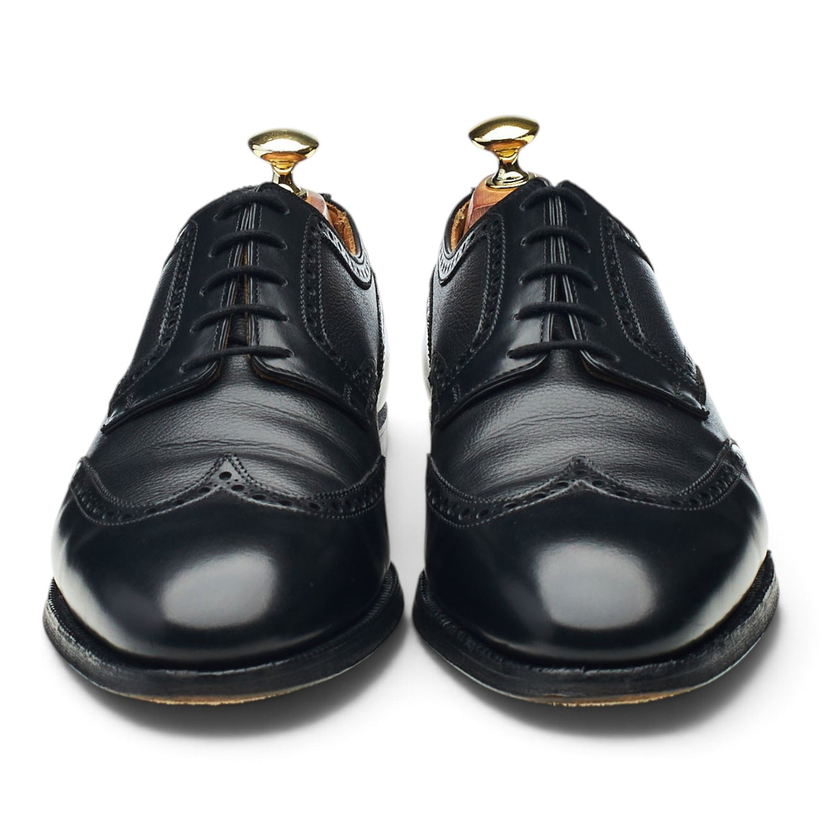 Paul Smith Black Leather Derby Brogues UK 7.5 E