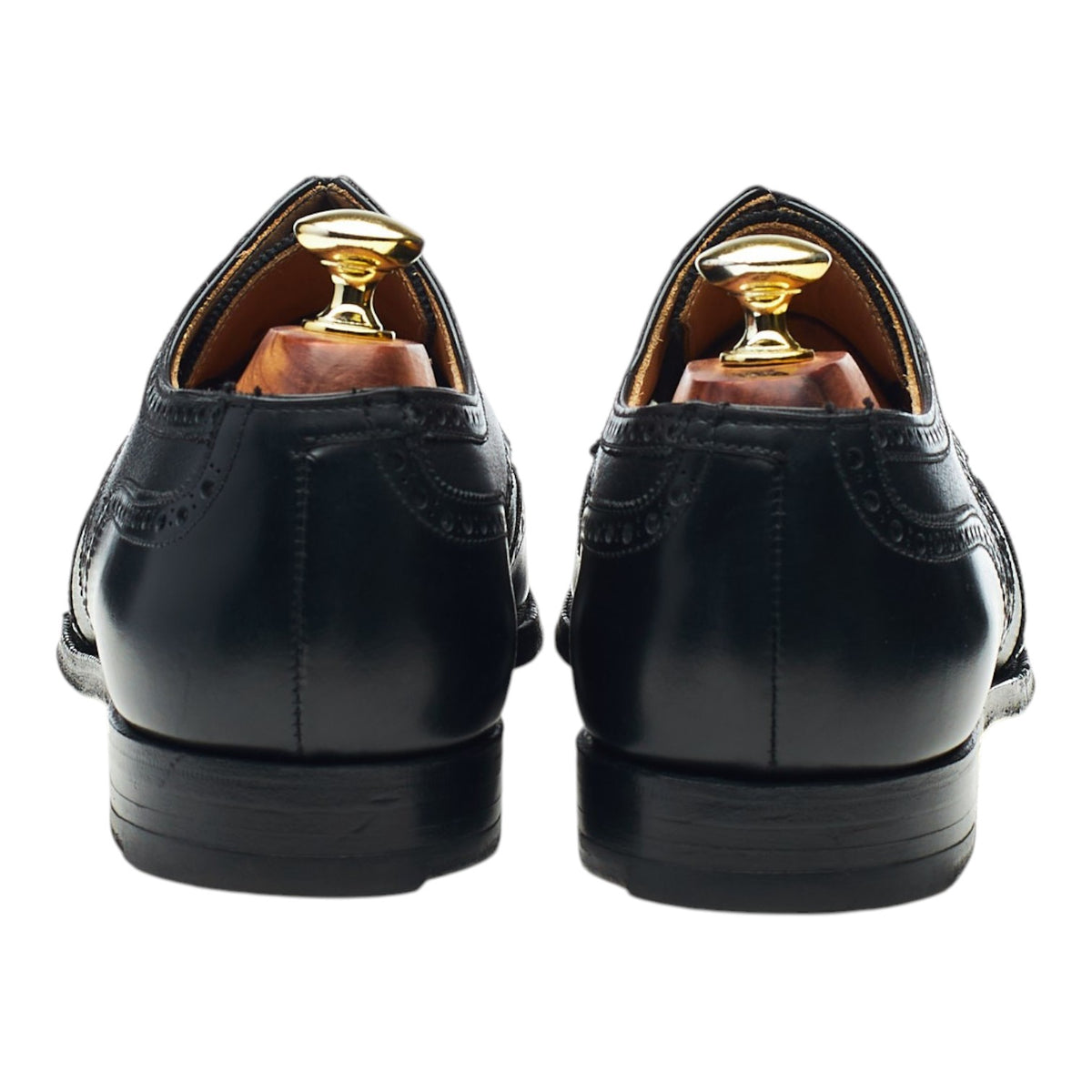 Paul Smith Black Leather Derby Brogues UK 7.5 E
