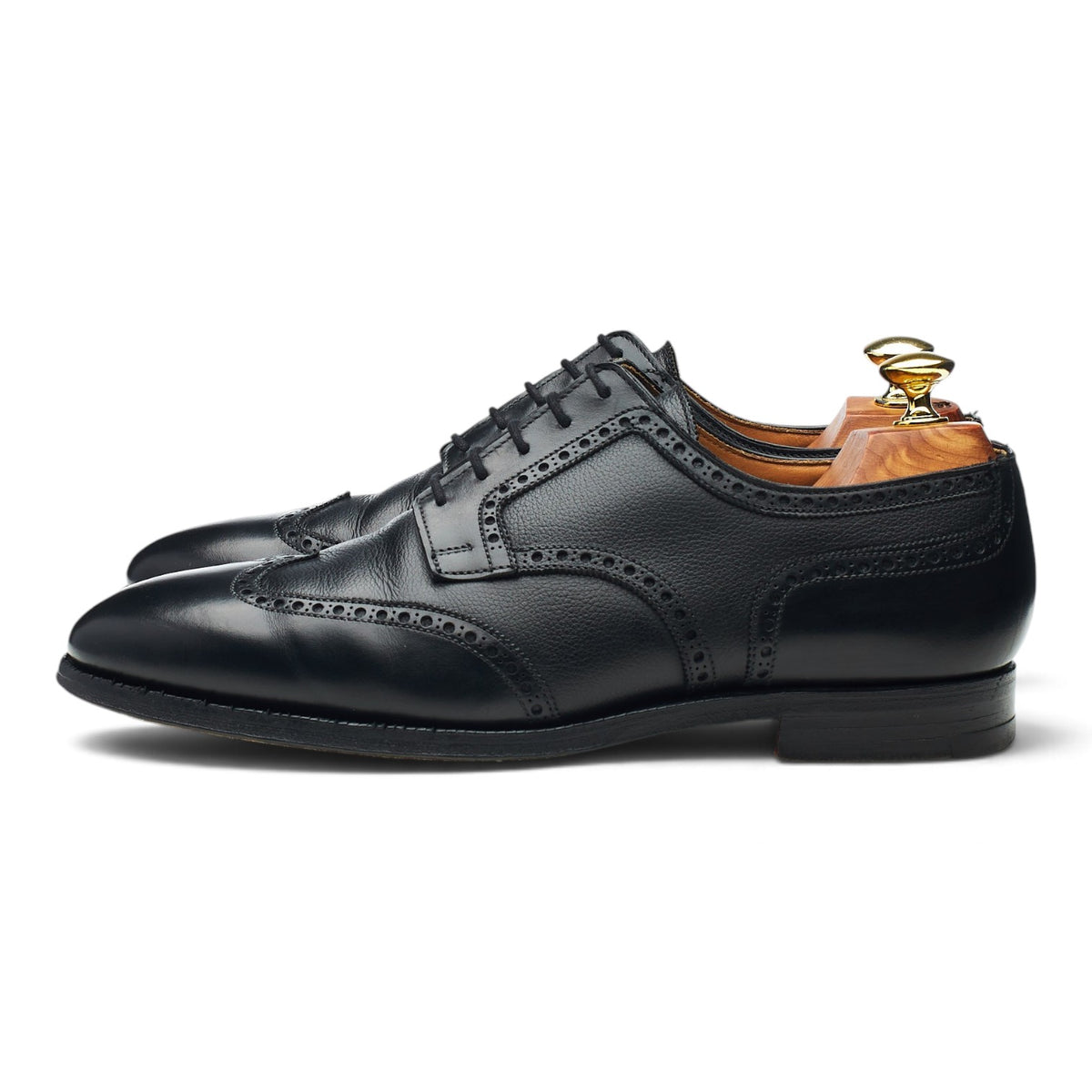 Paul Smith Black Leather Derby Brogues UK 7.5 E