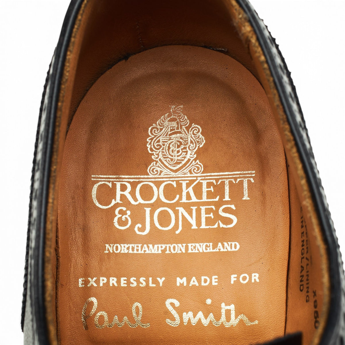 Paul Smith Black Leather Derby Brogues UK 7.5 E