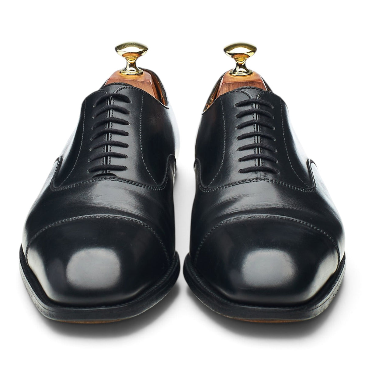 '415' Black Leather Oxford 7 D UK 7.5
