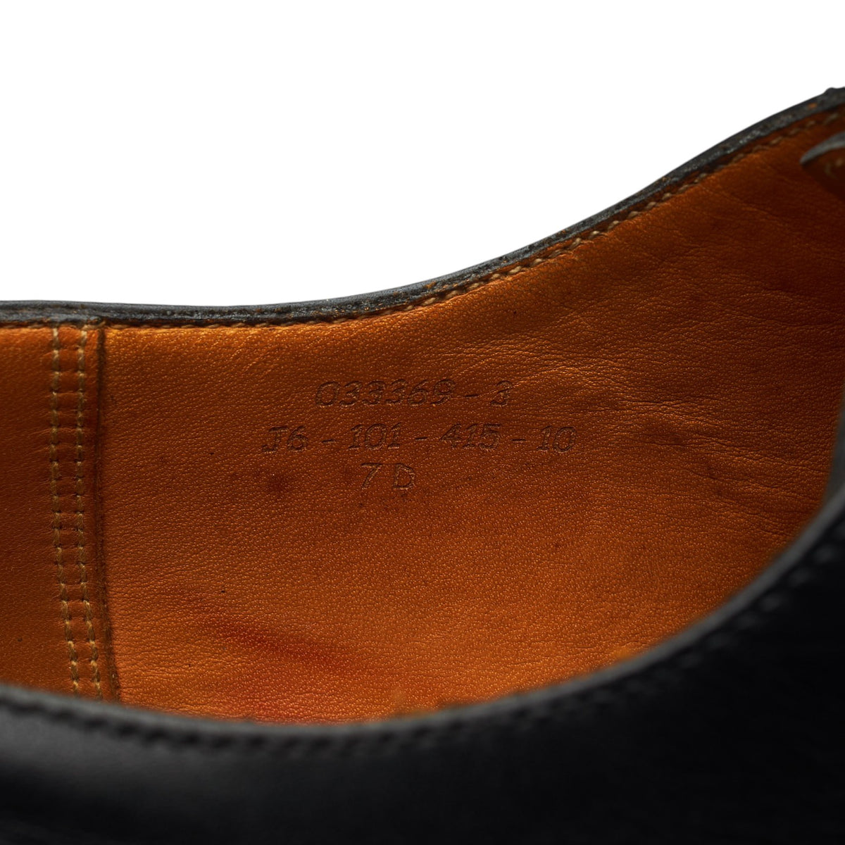 '415' Black Leather Oxford 7 D UK 7.5