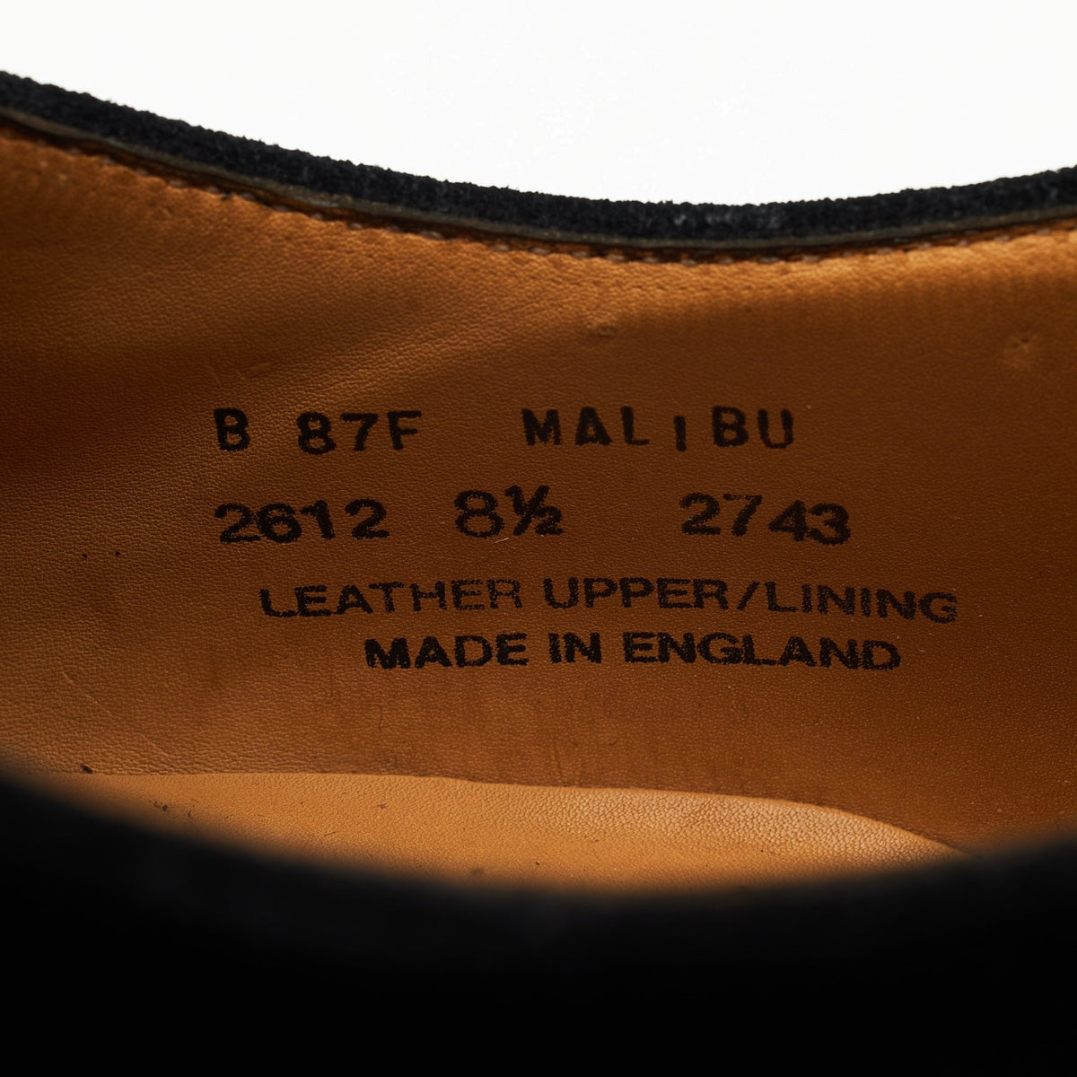 'Malibu' Black Suede Oxford UK 8.5 F