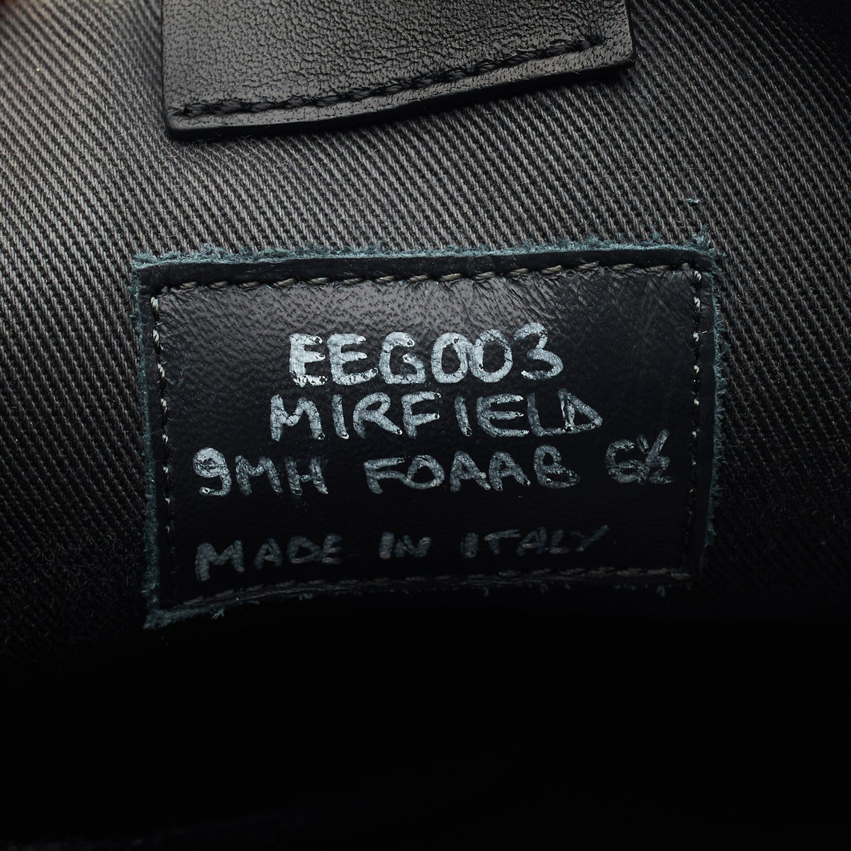 'Mirfield' Black Leather Sneakers UK 6.5