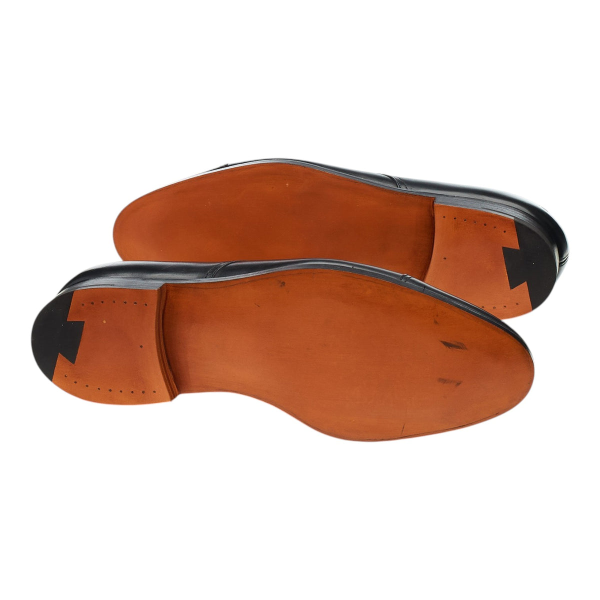 'Deran' Black Leather Cap Toe Derby UK 8.5 EE