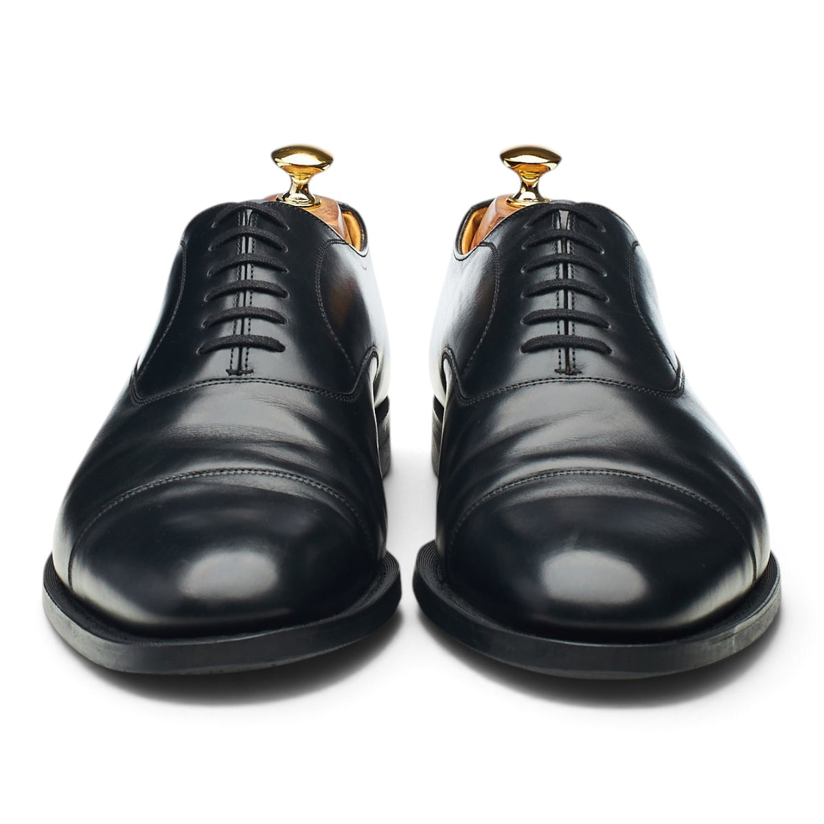 'Edgware' Black Leather Oxford UK 11 F