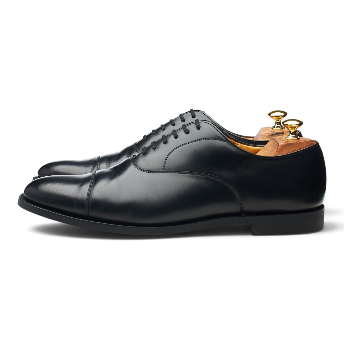 'Edgware' Black Leather Oxford UK 11 F