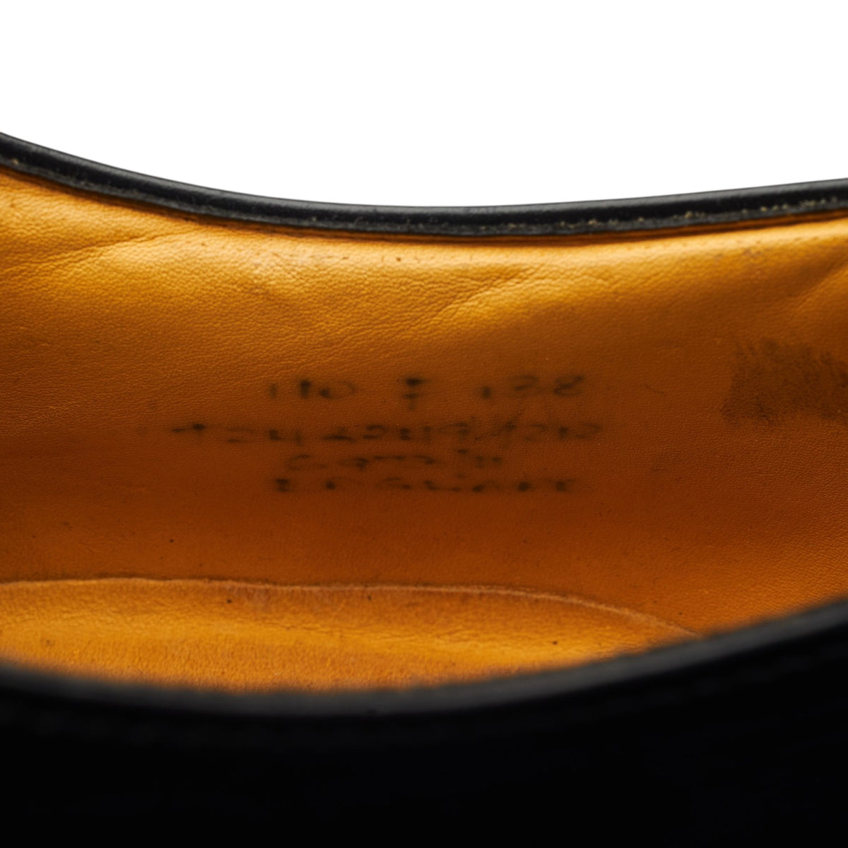'Edgware' Black Leather Oxford UK 11 F