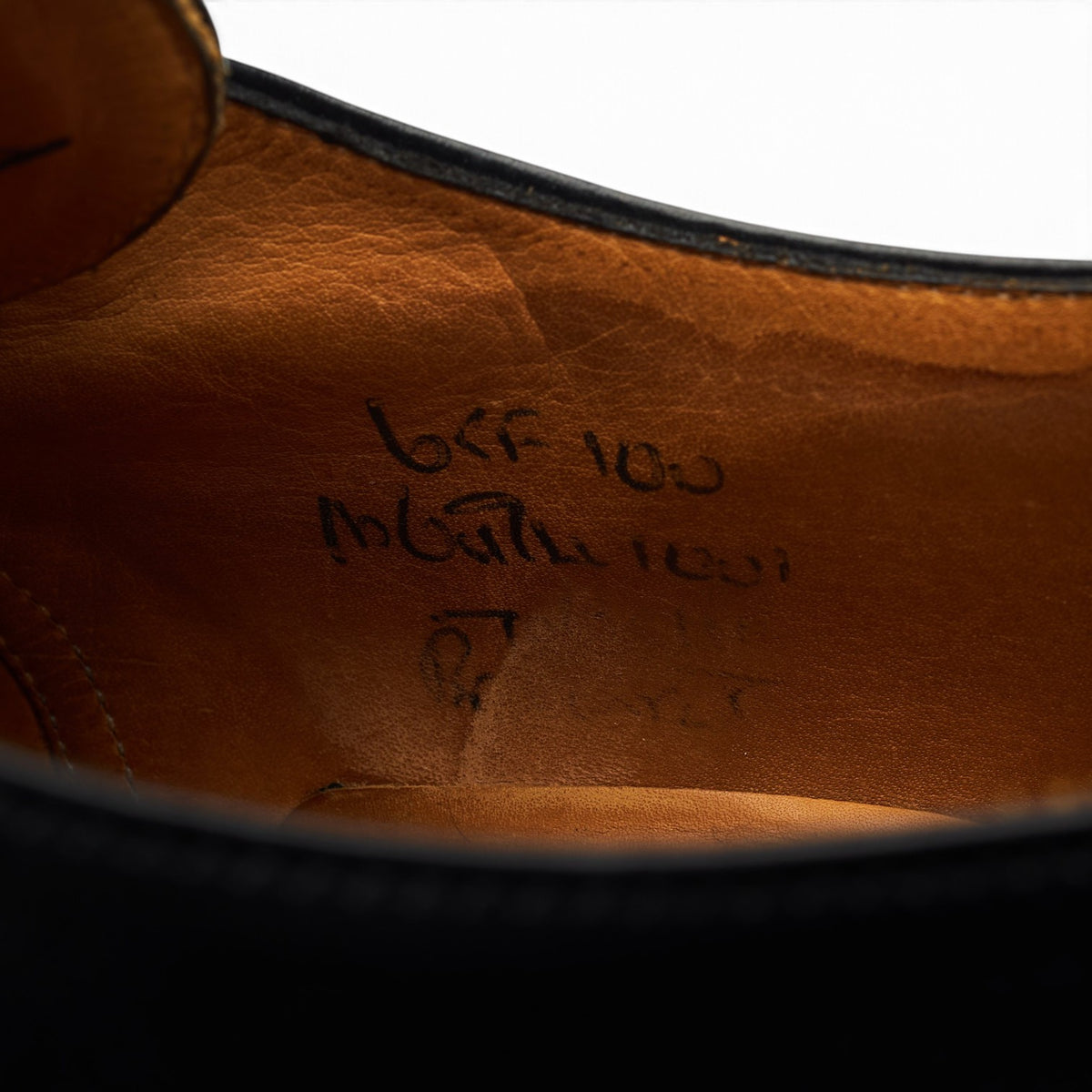 'Becket' Black Leather Monk Strap UK 6.5 F