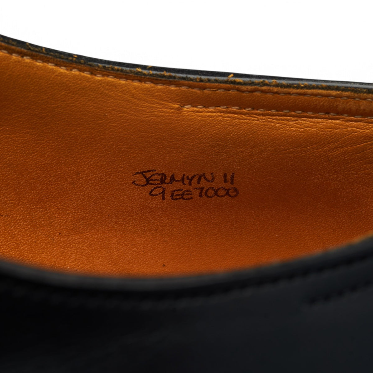 'Jermyn II' Black Leather Monk Strap UK 9 EE