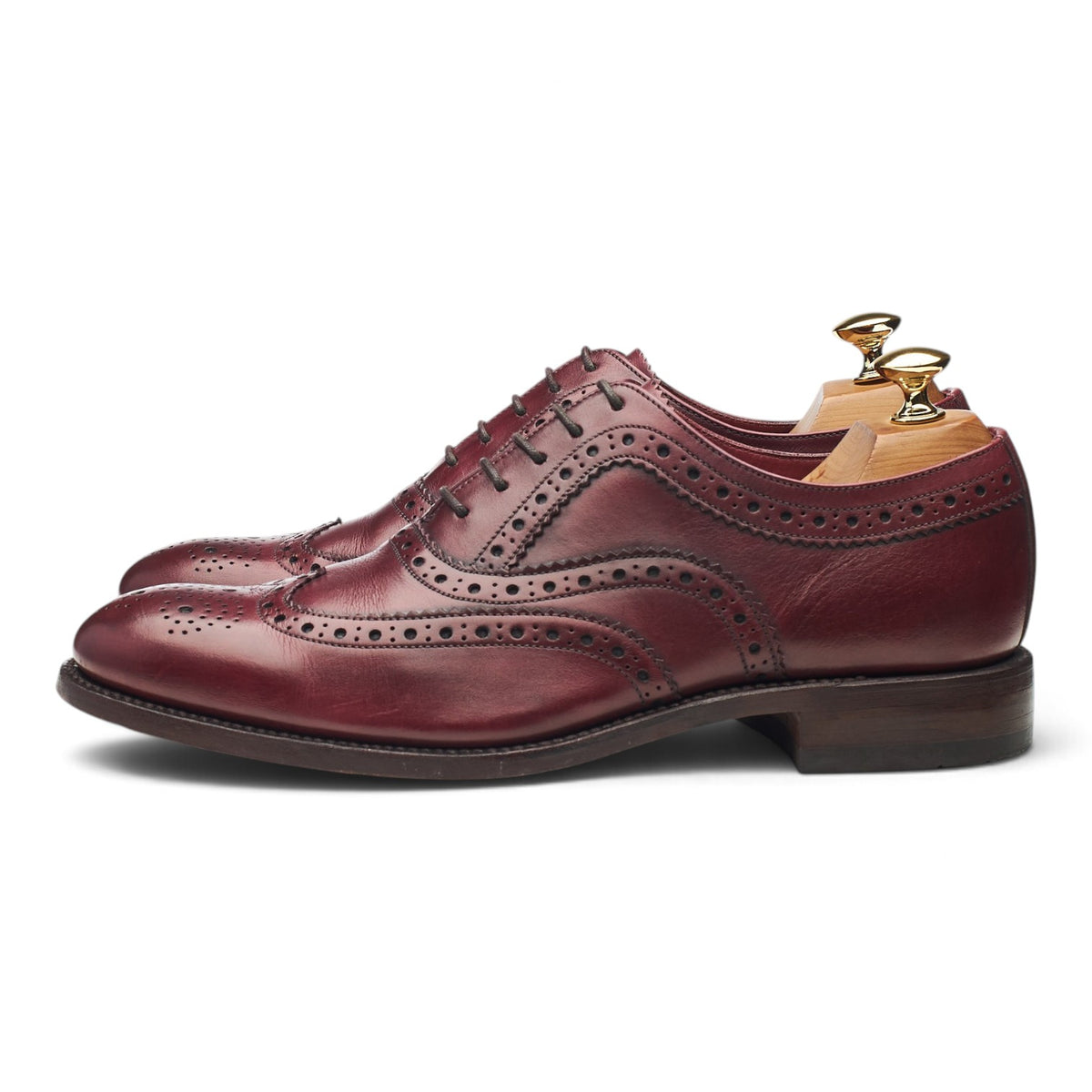 Design 'Fearnley' Burgundy Leather Oxford Brogues UK 6.5 F