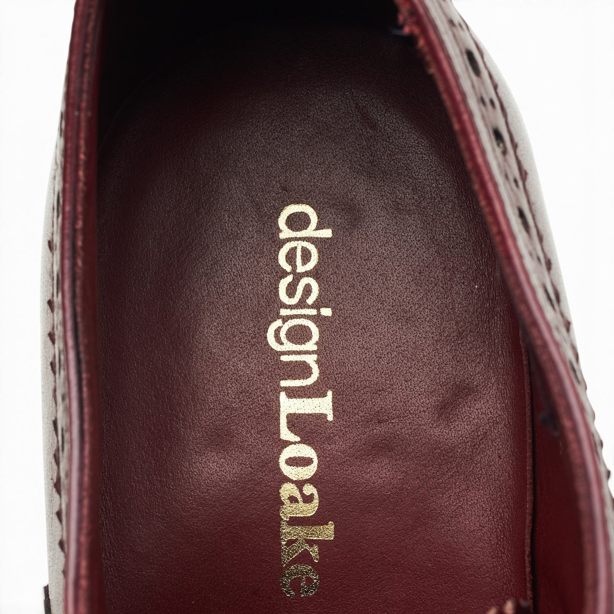 Design 'Fearnley' Burgundy Leather Oxford Brogues UK 6.5 F