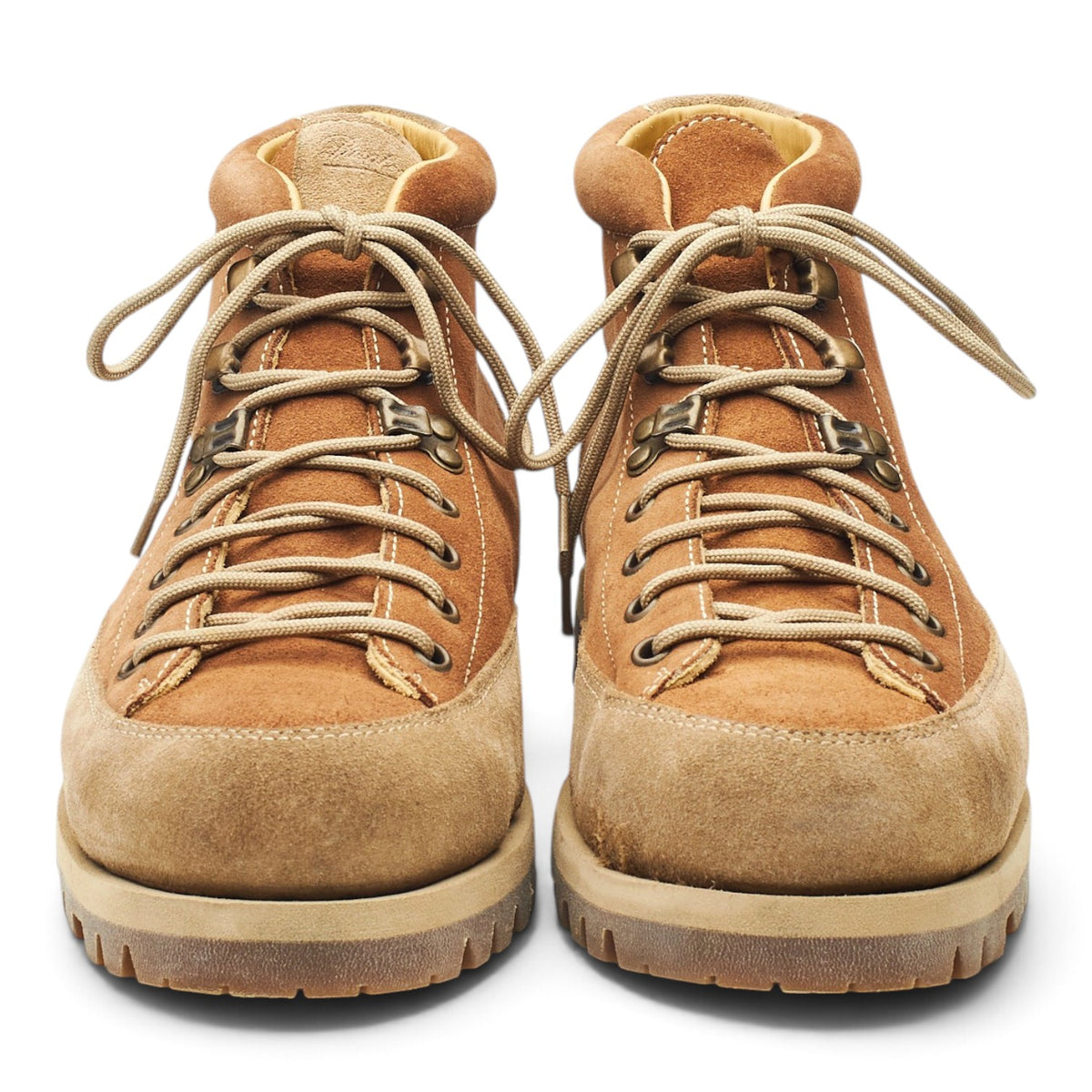 'Yosemite' Tan and Beige Suede Hiker Boots UK 10.5