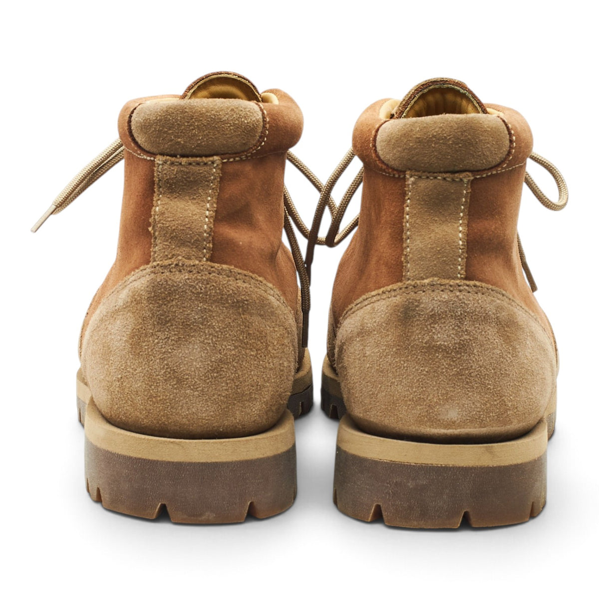 'Yosemite' Tan and Beige Suede Hiker Boots UK 10.5