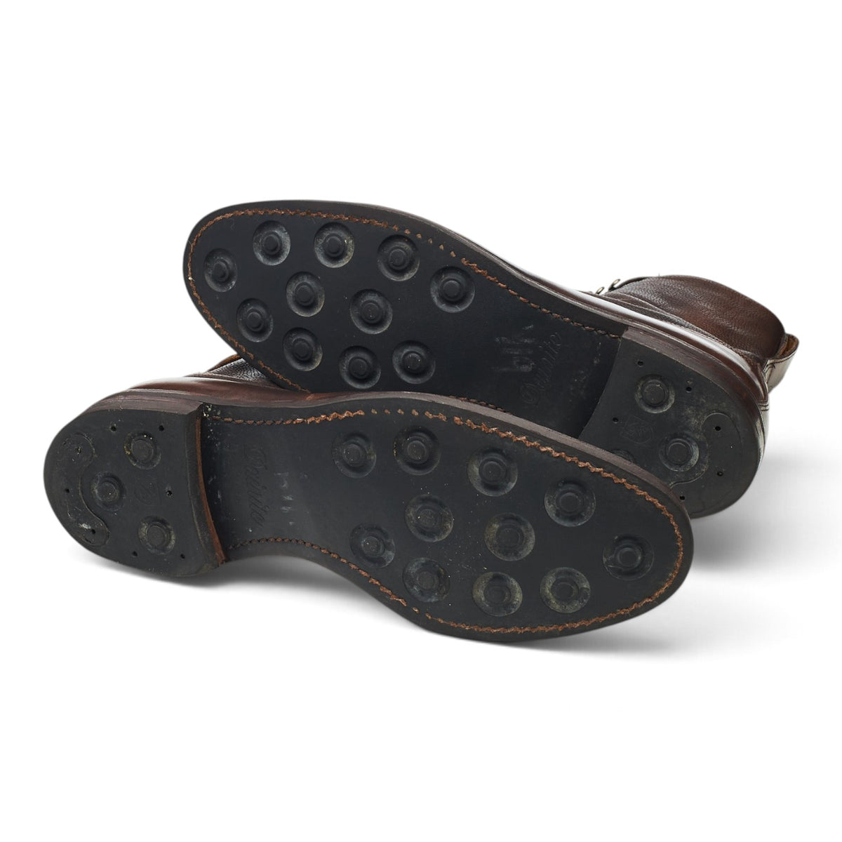 'Sullivan Street' Dark Brown Grain Leather Boots UK 9 US 10 E
