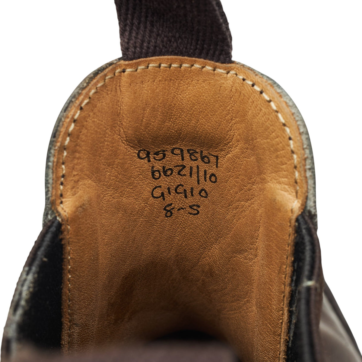 'Gigio' Dark Brown Leather Chelsea Boots UK 8