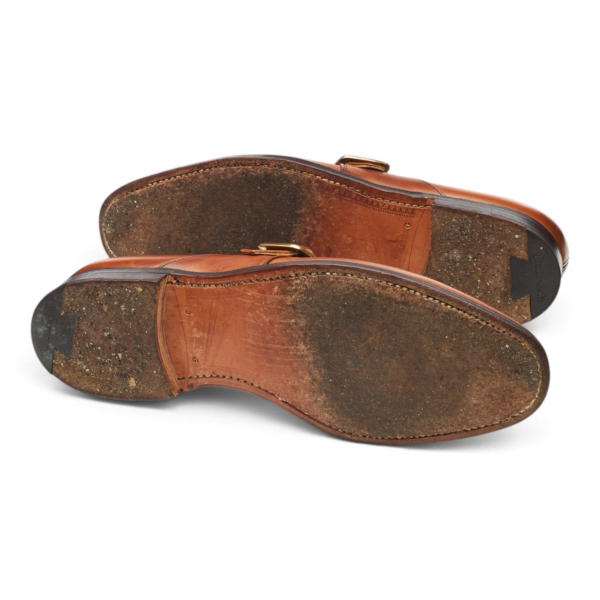 'Sydney' Tan Brown Leather Monk Strap UK 9 G