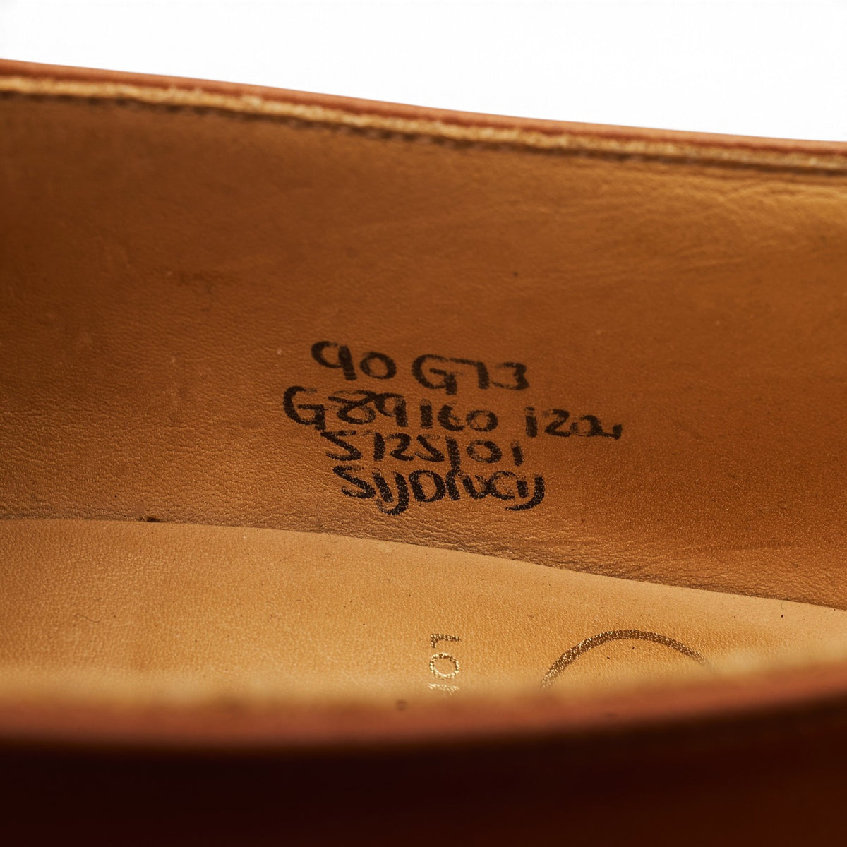 'Sydney' Tan Brown Leather Monk Strap UK 9 G